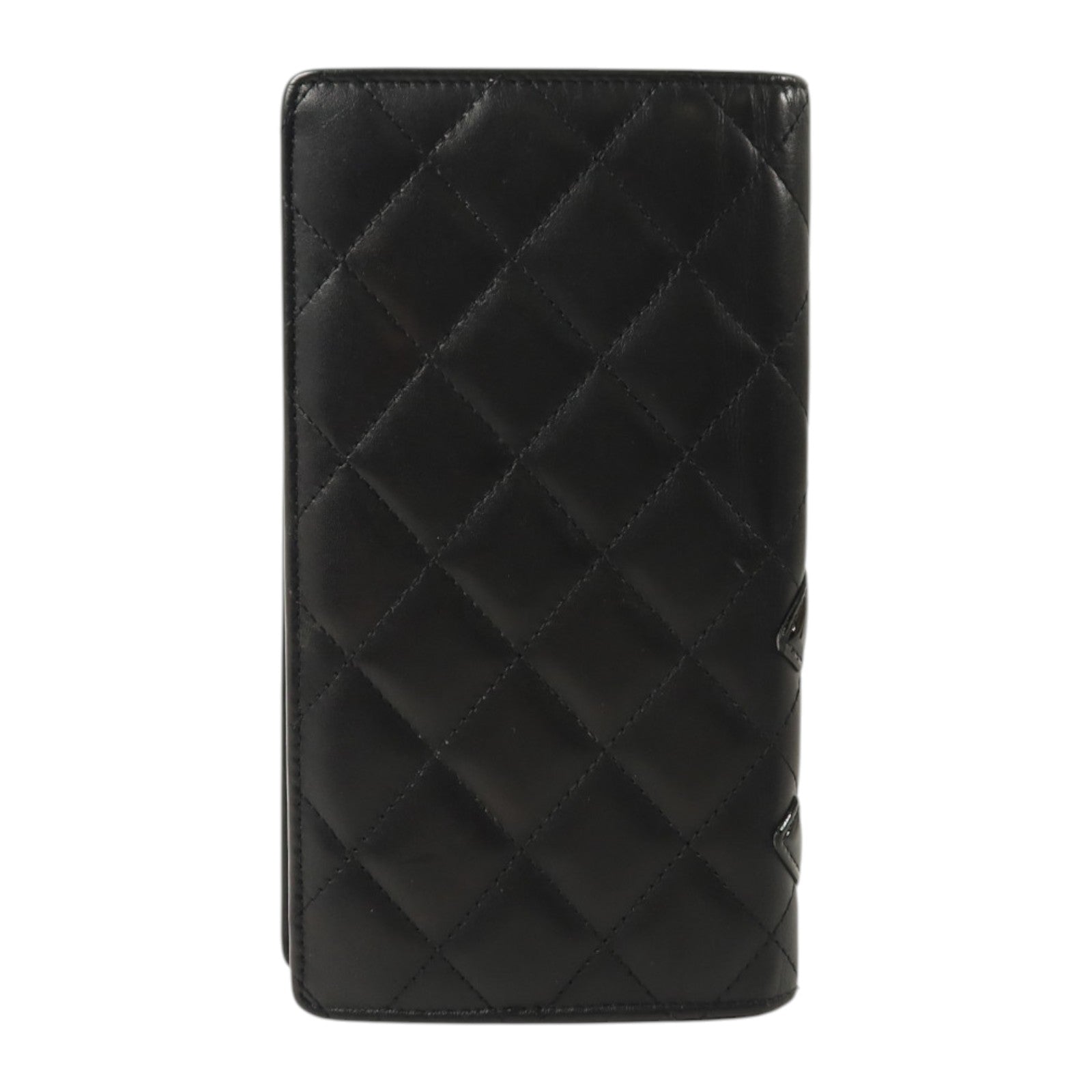 CHANEL 牛皮皮革Cambon Long Wallet銀扣長錢包