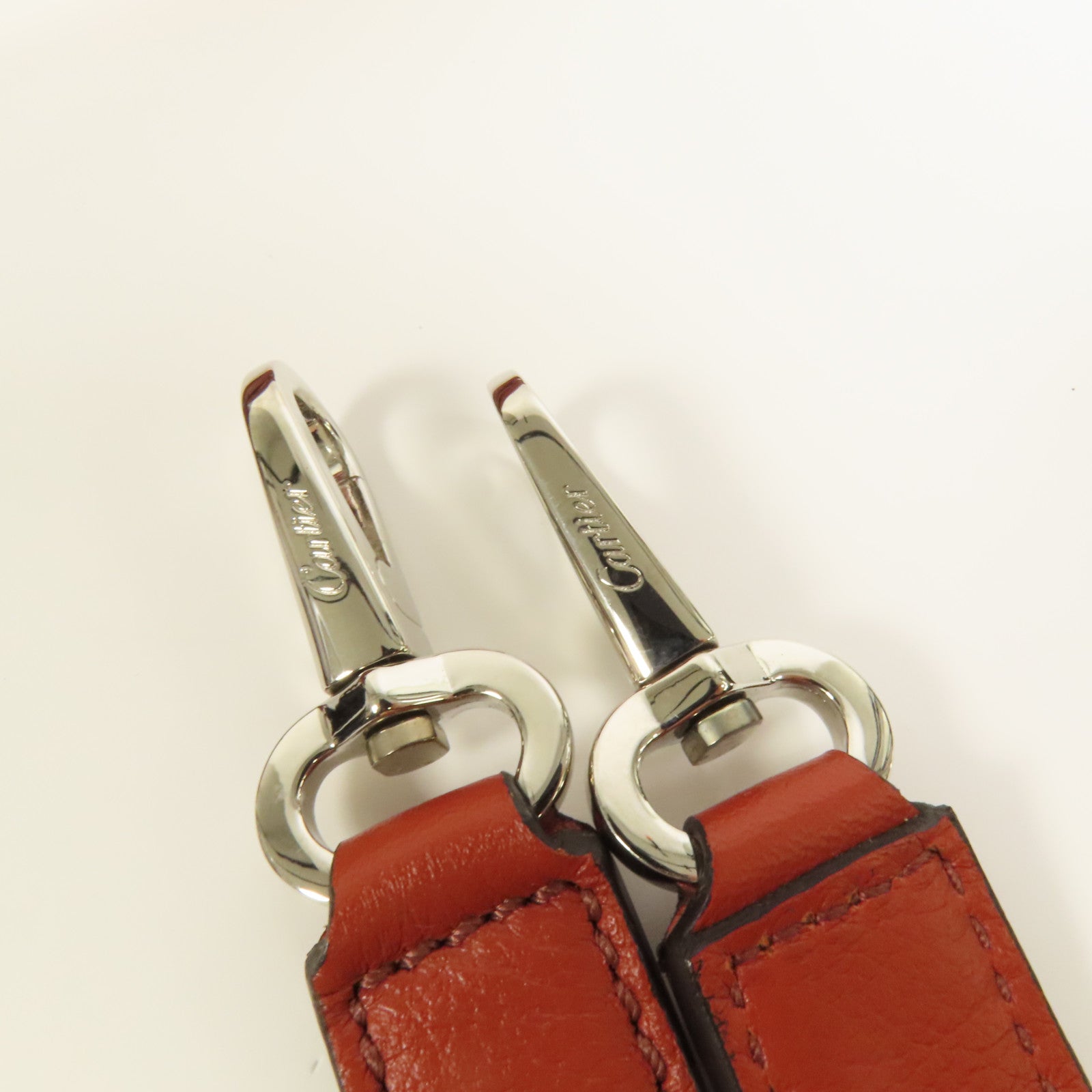 CARTIER 牛皮皮革2way Shoulder Bag銀扣手挽肩背兩用袋