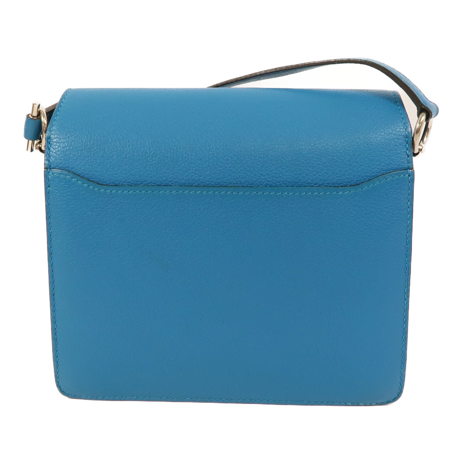 HERMES Evercolor皮革Roulis Mini肩背袋Bleu Zanzibar