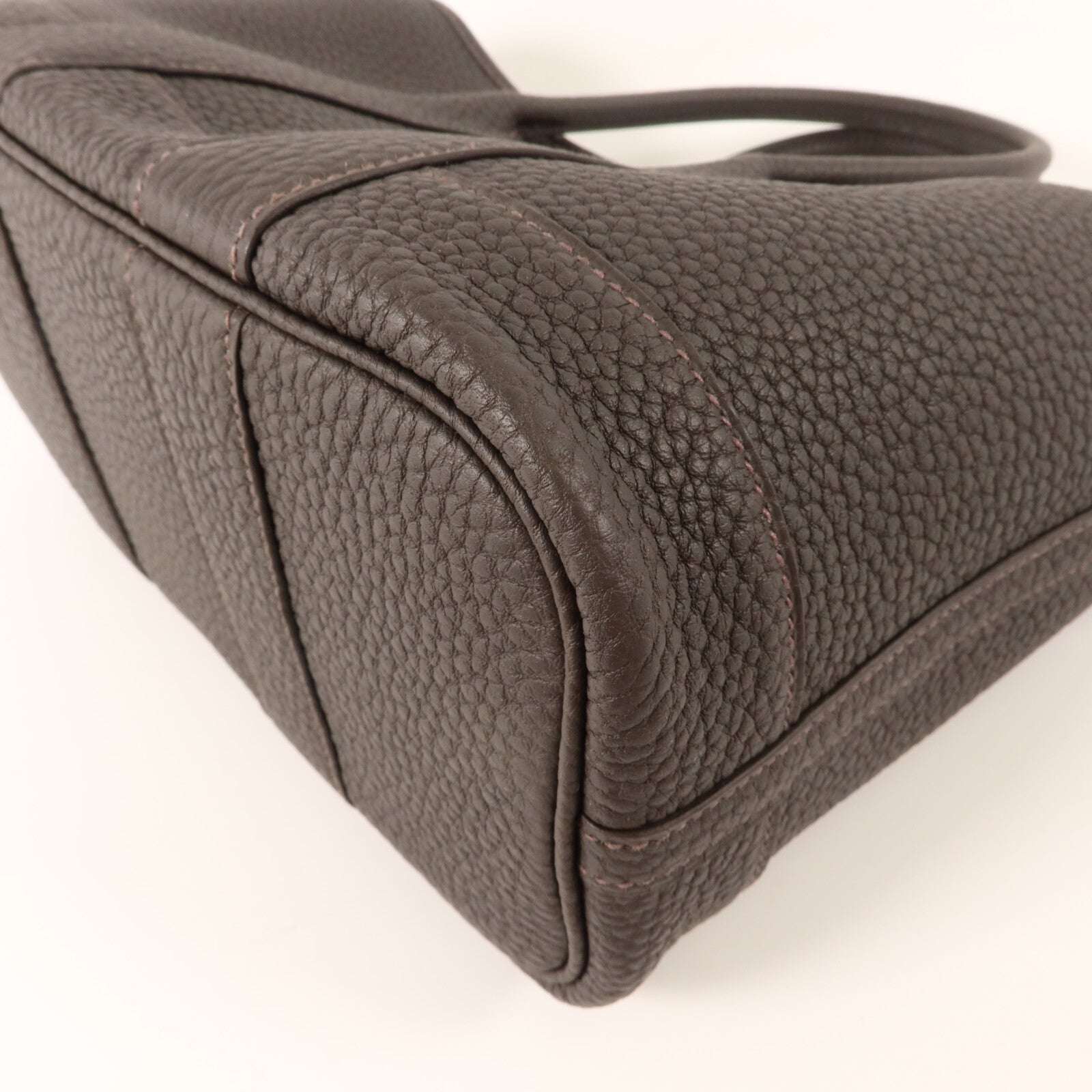 HERMES Negonda皮革Mini Garden Party手挽袋Bai-Brun