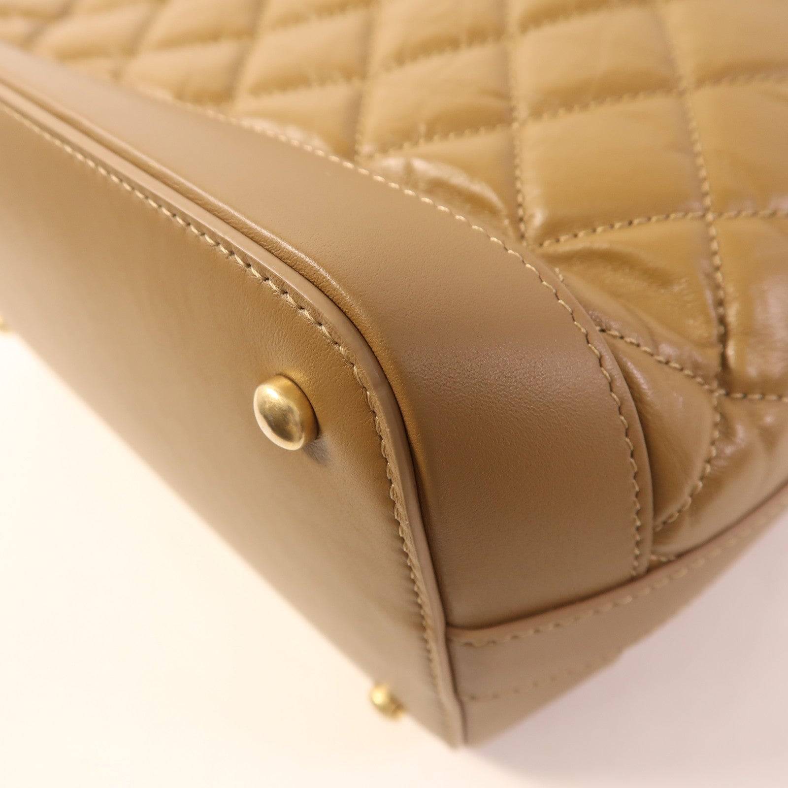 CHANEL 斜紋軟呢/皮革Shoulder Bag金扣肩背袋