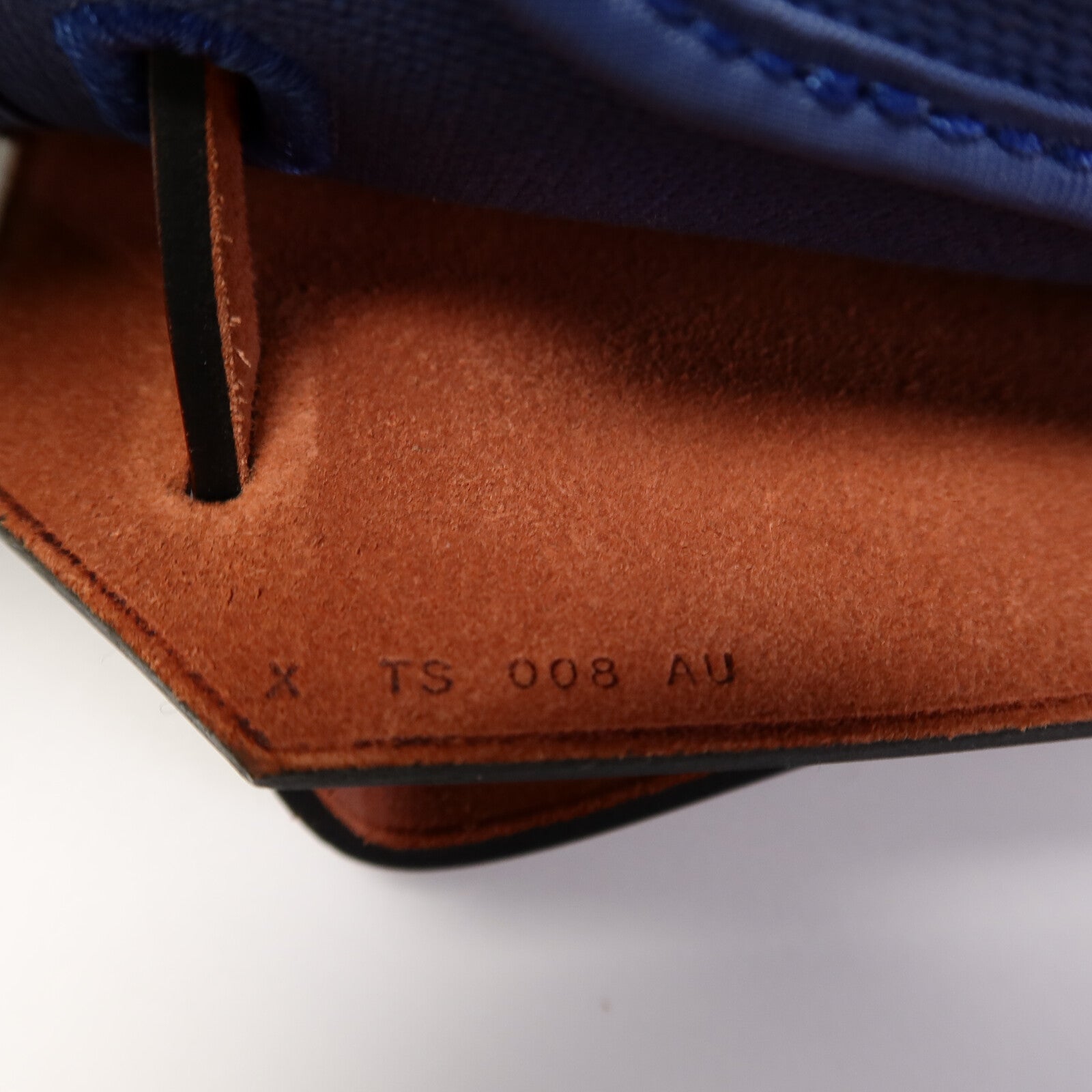 HERMES 帆布Herbag PM手挽肩背兩用袋Bleu Agate/Rouge H