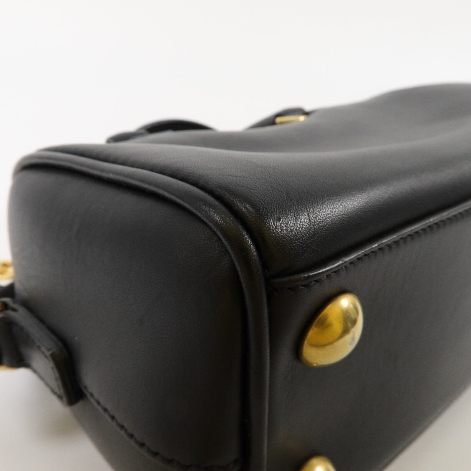 YVES SAINT LAURENT 牛皮皮革Classic Duffle Mini 18鏈帶手挽肩背兩用袋