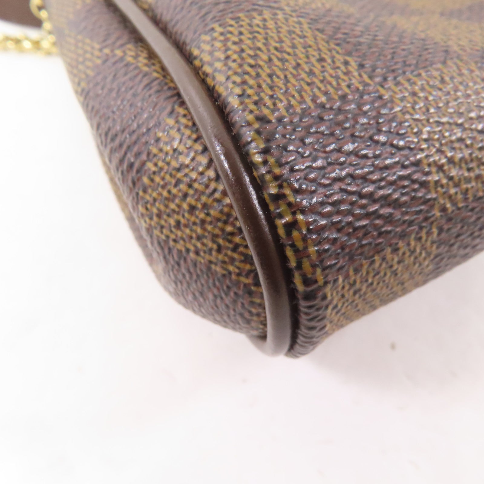 LOUIS VUITTON Damier Eva金扣手挽肩背兩用袋棕色
