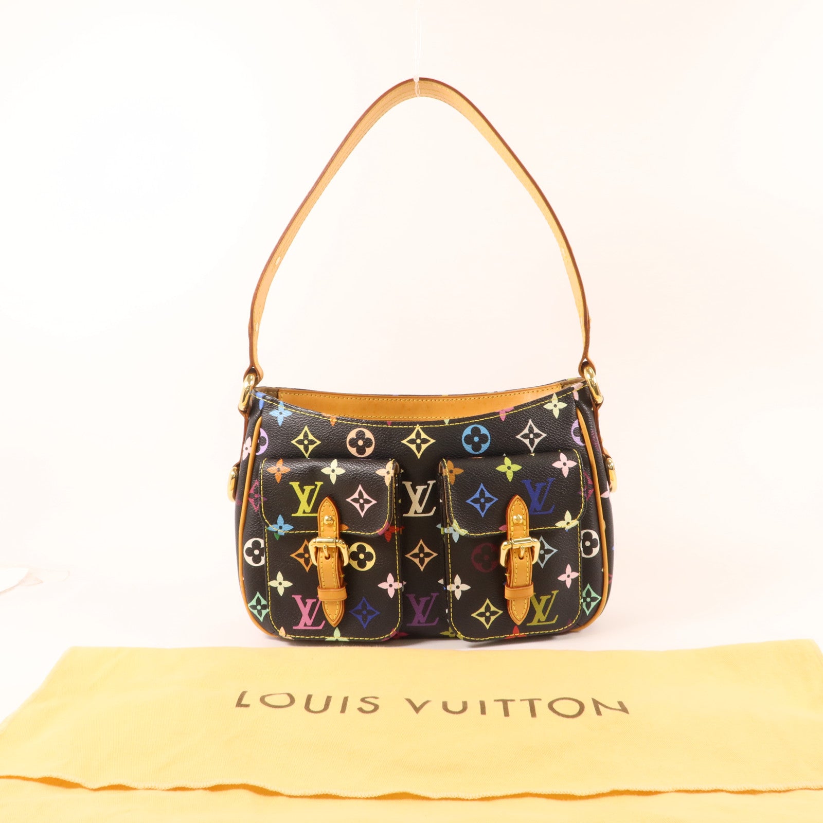 LOUIS VUITTON Monogram Multicolore Lodge PM金扣肩背袋