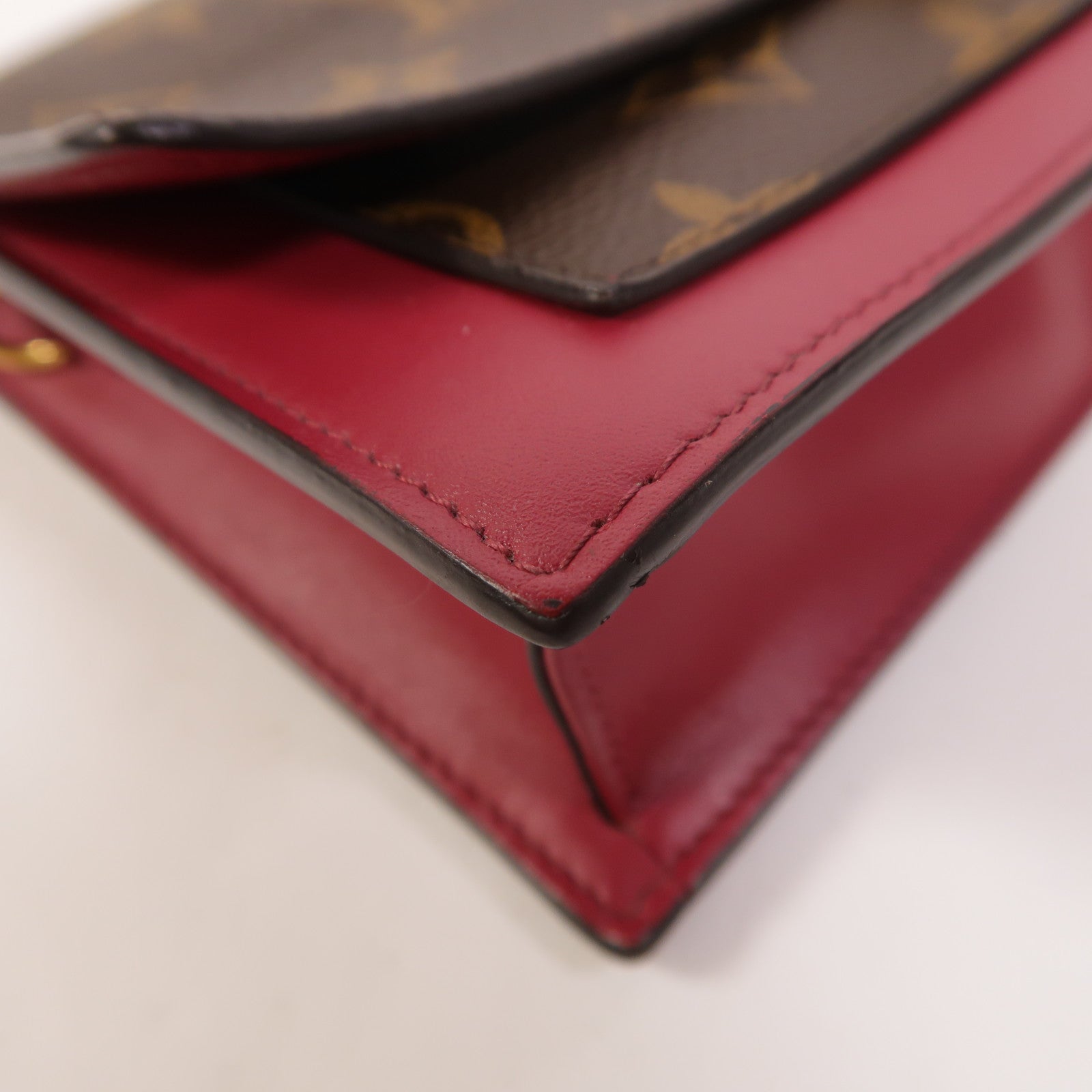 LOUIS VUITTON Monogram Portefeuille Flore鏈帶肩背袋
