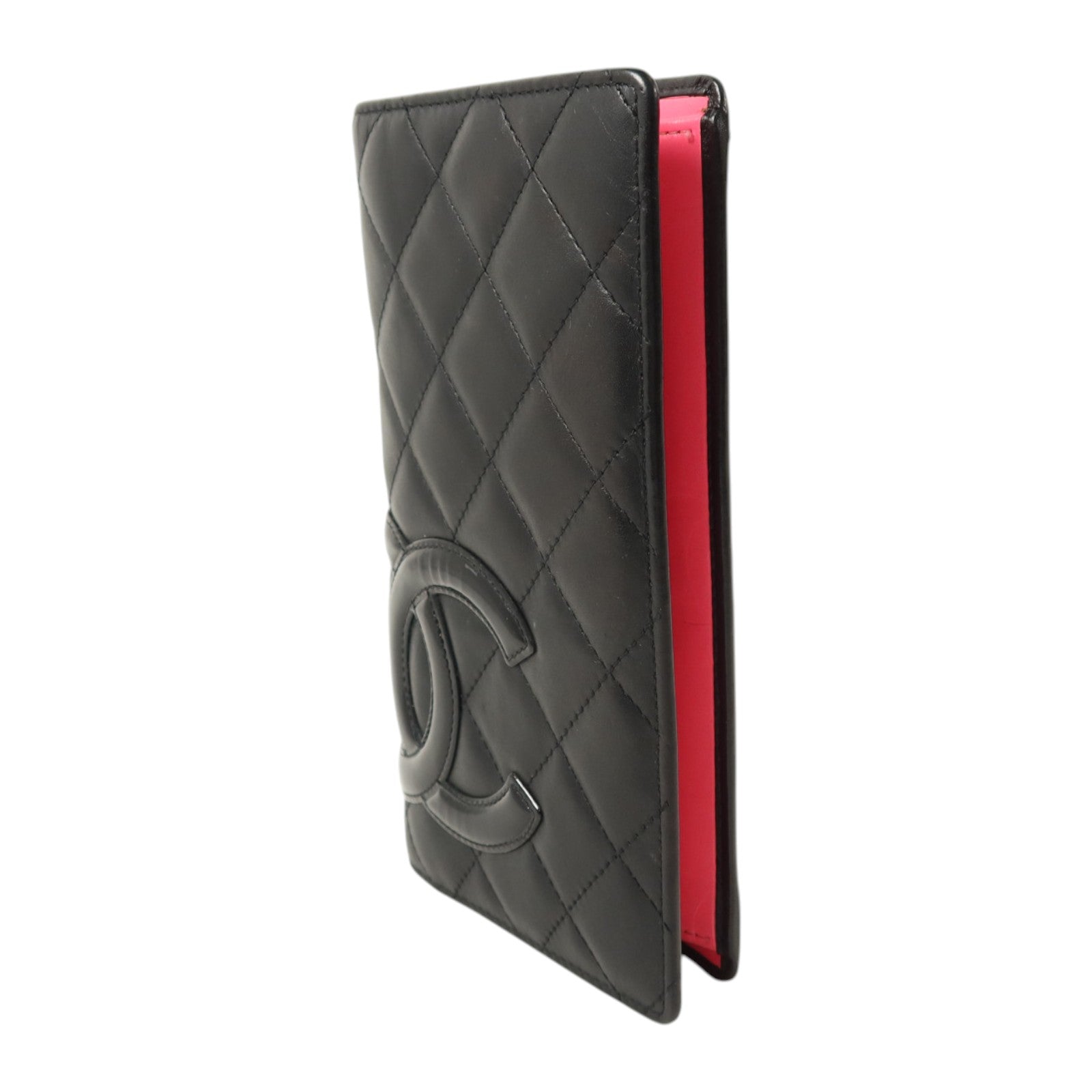 CHANEL 牛皮皮革Cambon Long Wallet銀扣長錢包