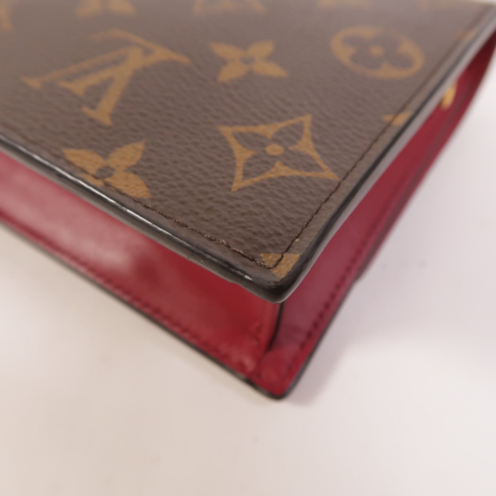 LOUIS VUITTON Monogram Portefeuille Flore鏈帶肩背袋