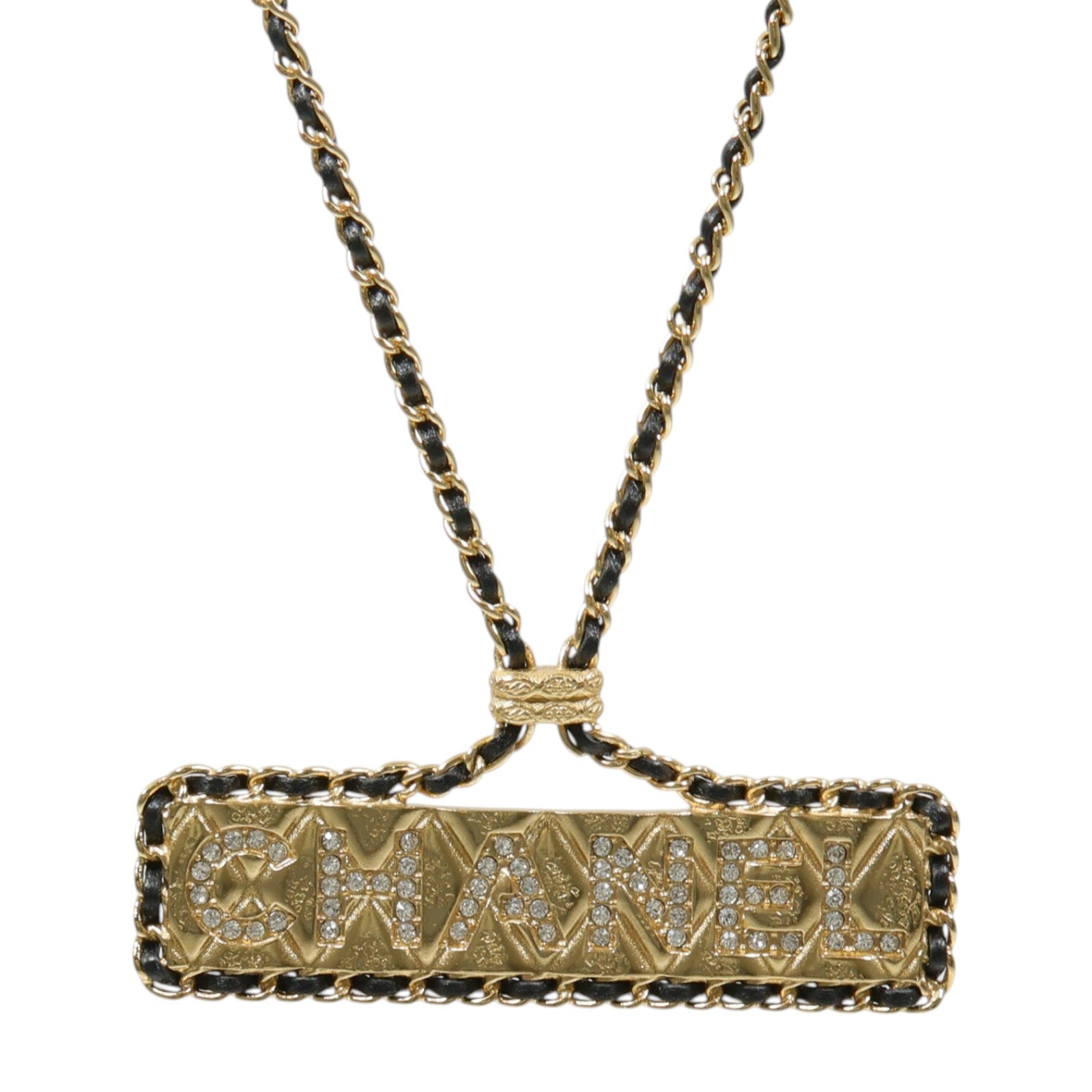 CHANEL 金屬/皮革Necklace項鍊