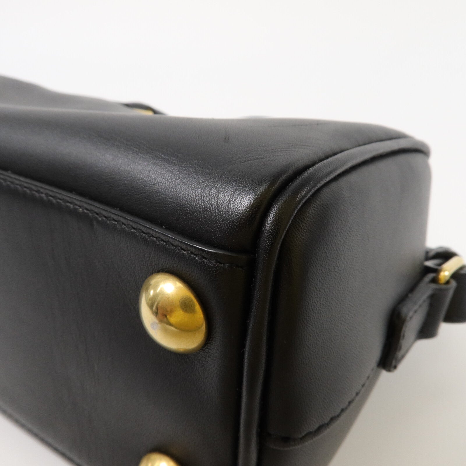 YVES SAINT LAURENT 牛皮皮革Classic Duffle Mini 18鏈帶手挽肩背兩用袋