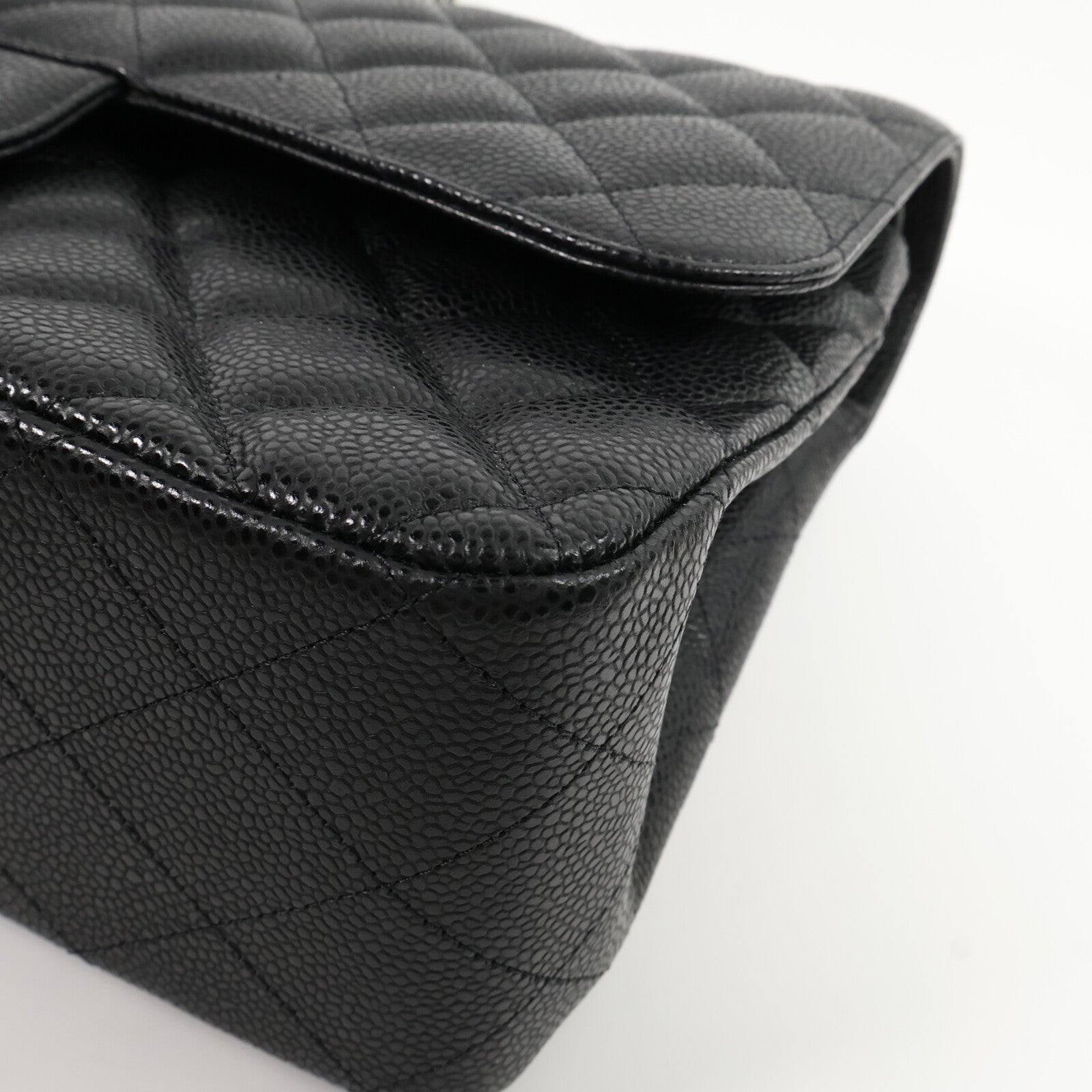 CHANEL 牛皮皮革Large Classic鏈帶肩背袋