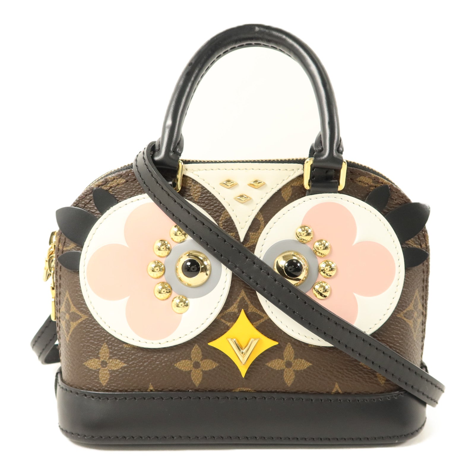 LOUIS VUITTON Monogram Alma Lovely Birds金扣手挽肩背兩用袋