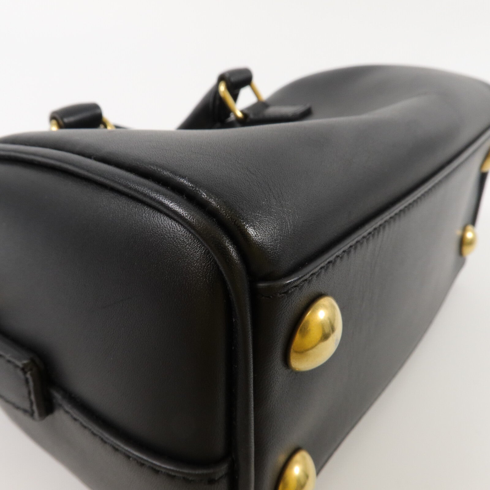 YVES SAINT LAURENT 牛皮皮革Classic Duffle Mini 18鏈帶手挽肩背兩用袋