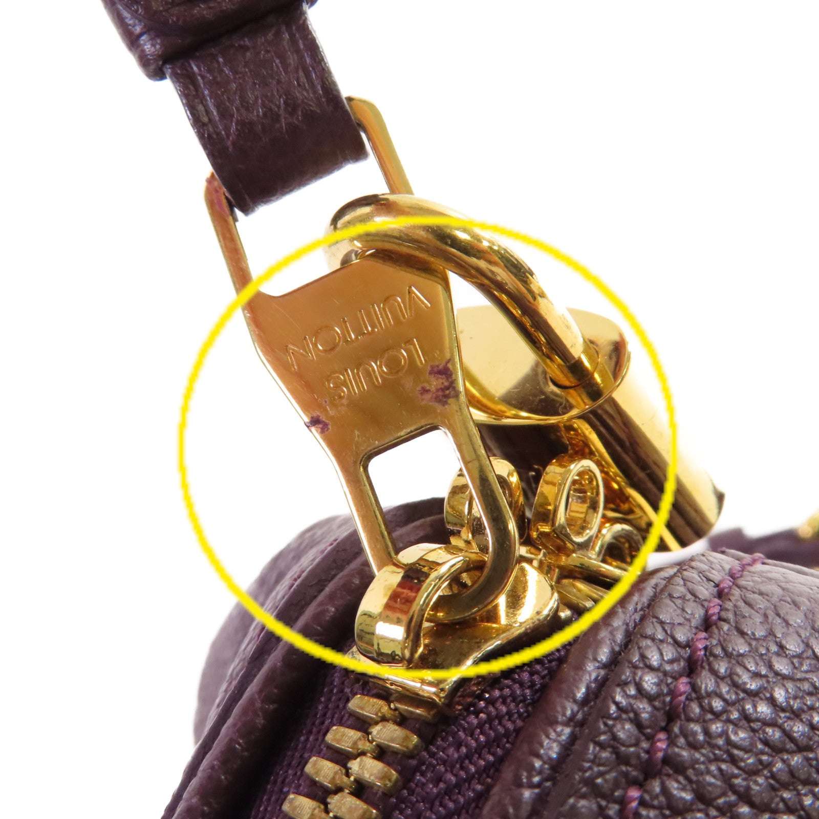 LOUIS VUITTON Monogram Empreinte Speedy Bandouliere 25 2Way Shoulder Bag金扣手挽肩背兩用袋紫色