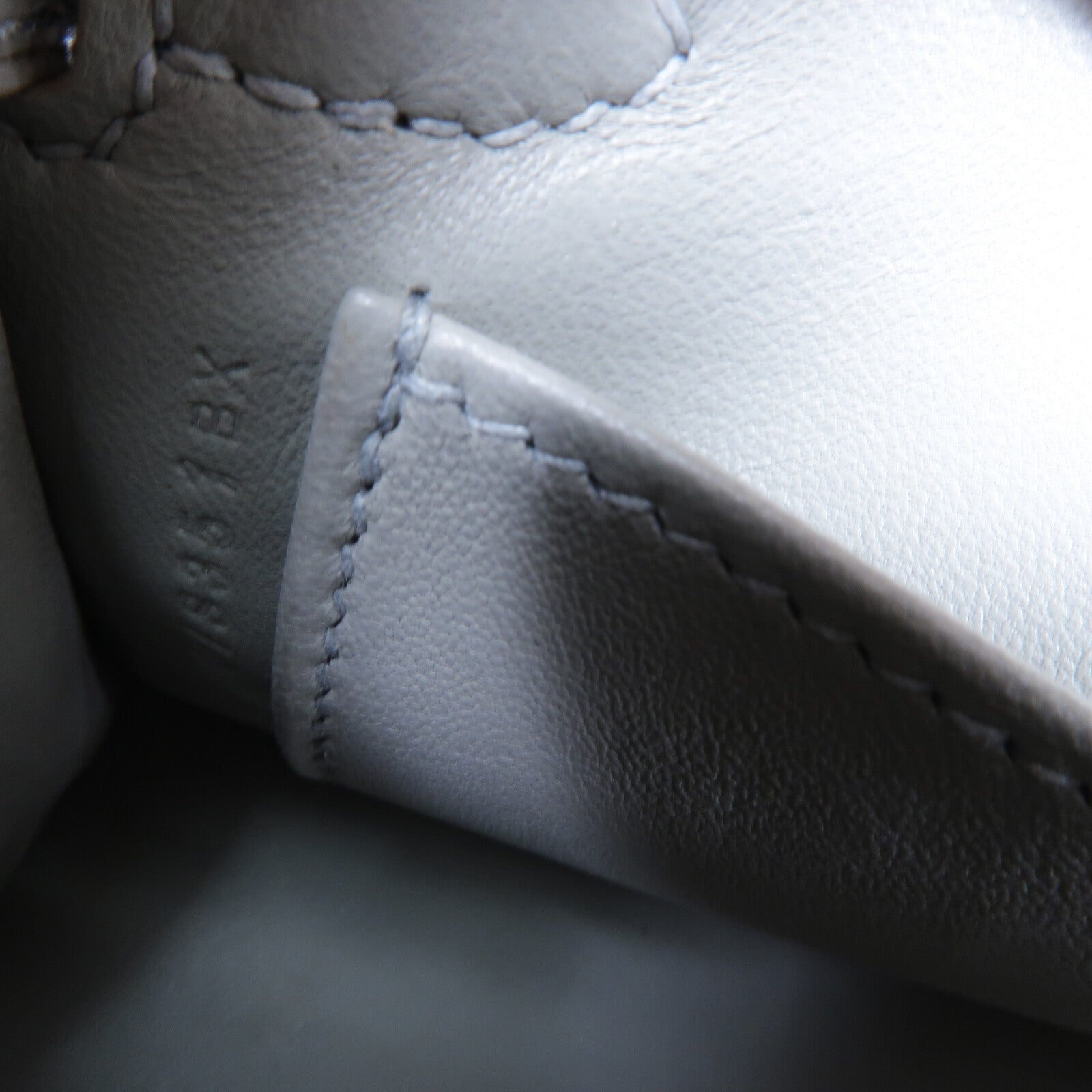 HERMES 鱷魚皮革Mini Kelly II手挽肩背兩用袋Gris Perle