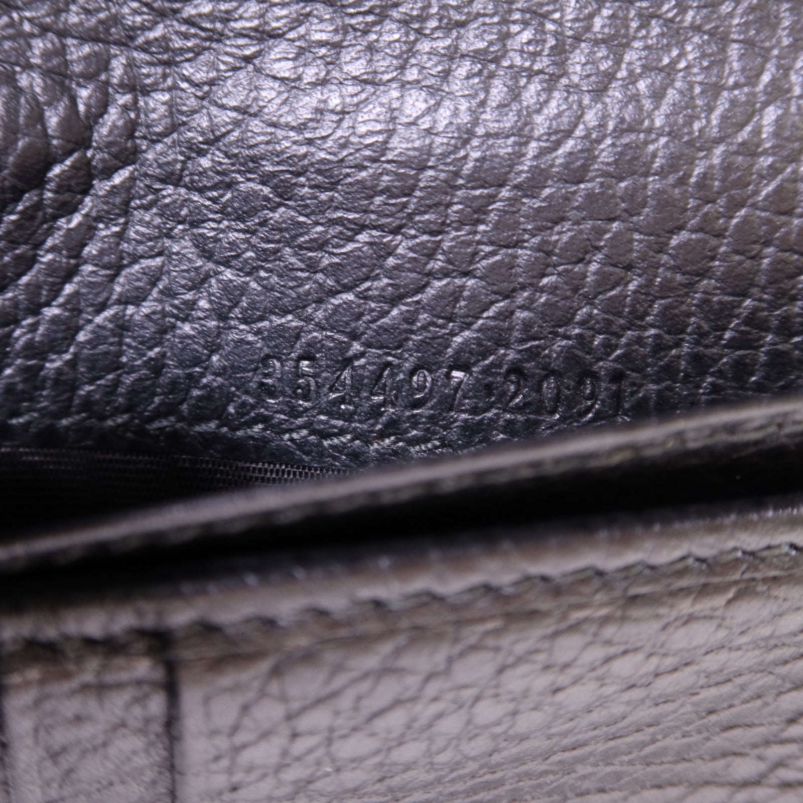 GUCCI 牛皮皮革Round Wallet金扣錢包