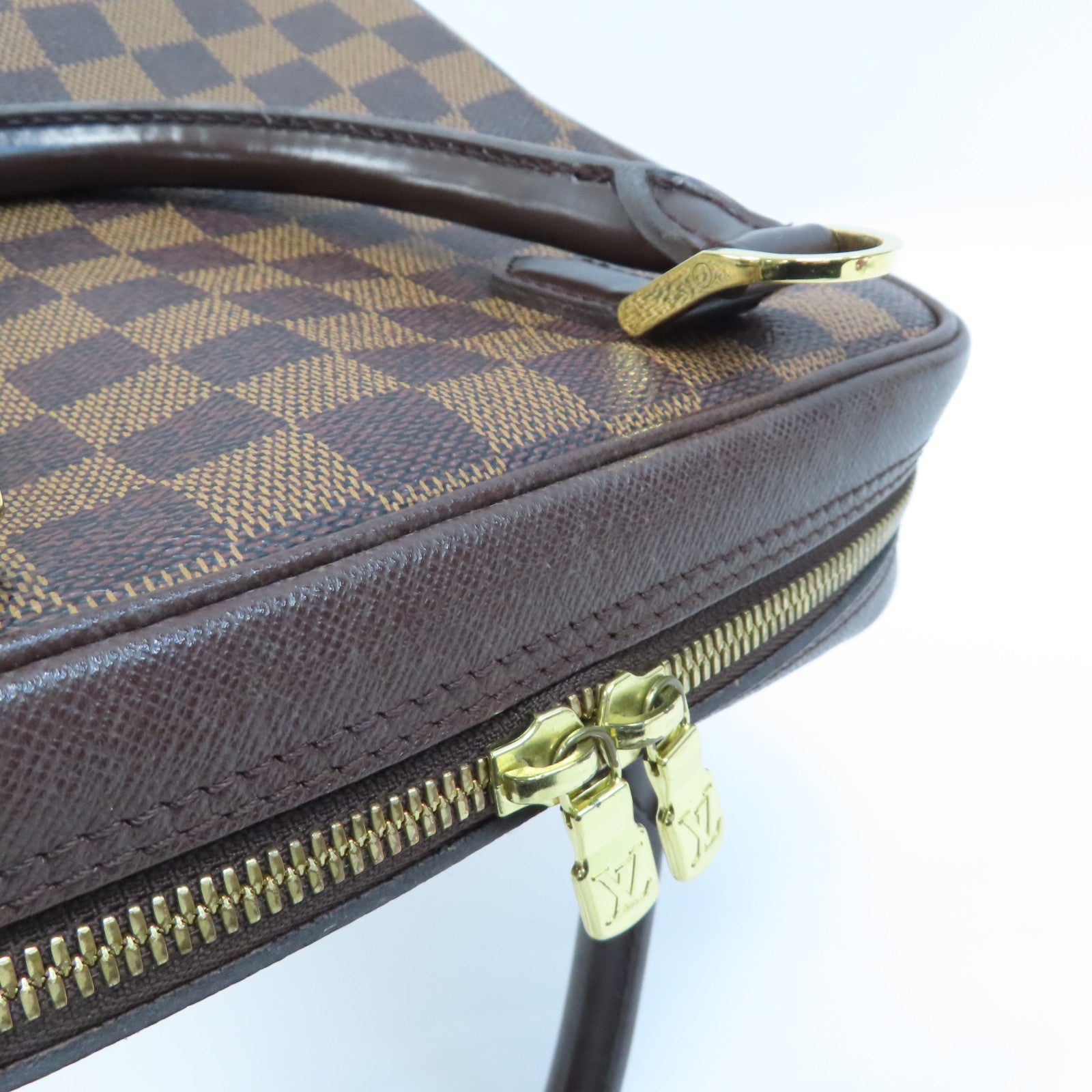 LOUIS VUITTON Damier Brera Handbag金扣手挽袋啡色
