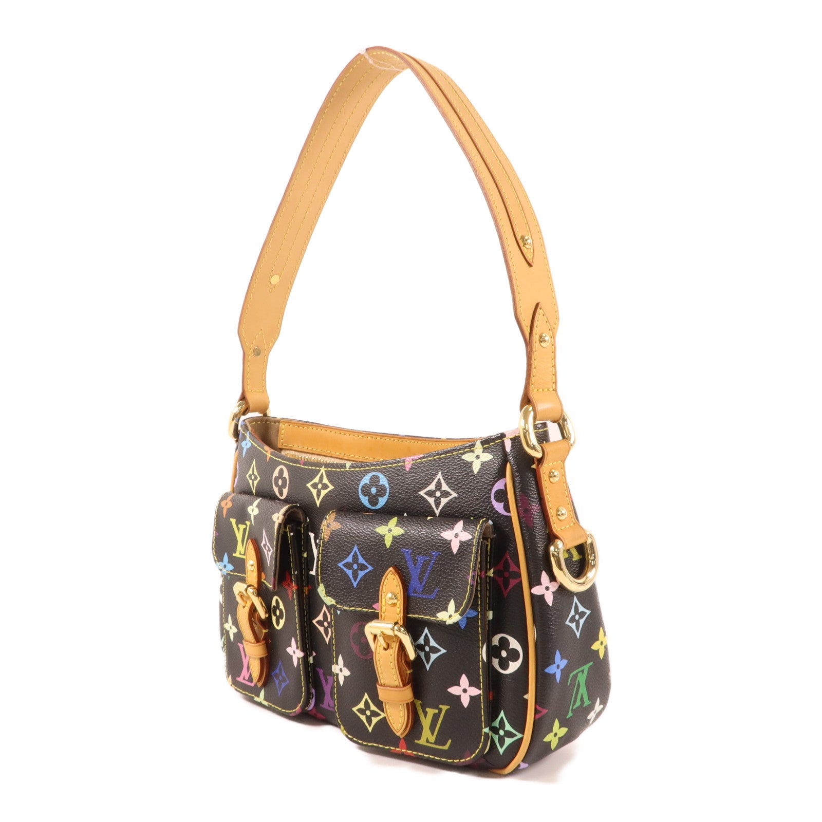 LOUIS VUITTON Monogram Multicolore Lodge PM金扣肩背袋