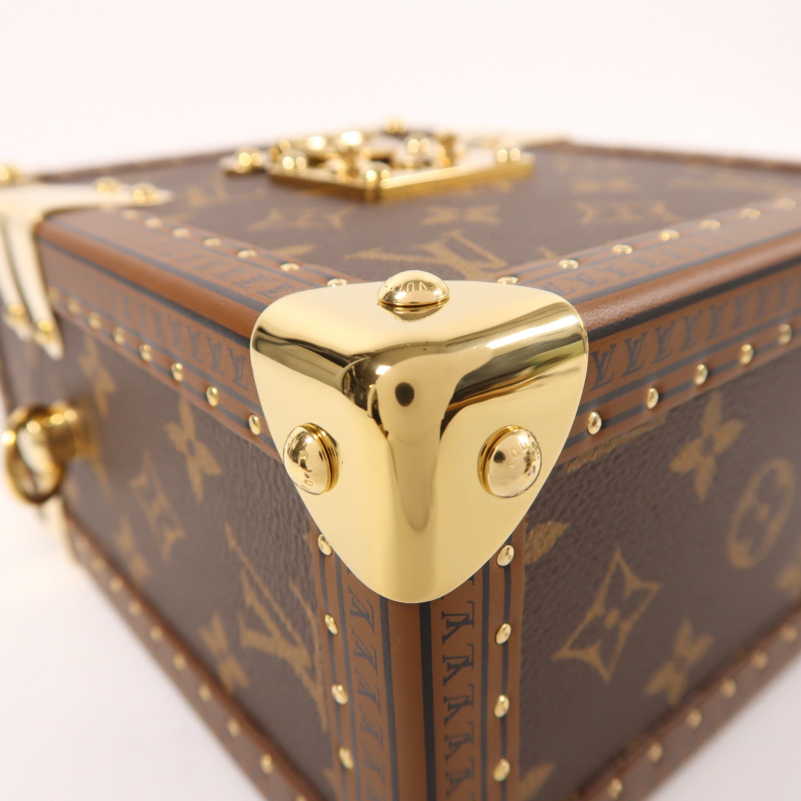 LOUIS VUITTON Monogram Camera Box金扣手挽肩背兩用袋