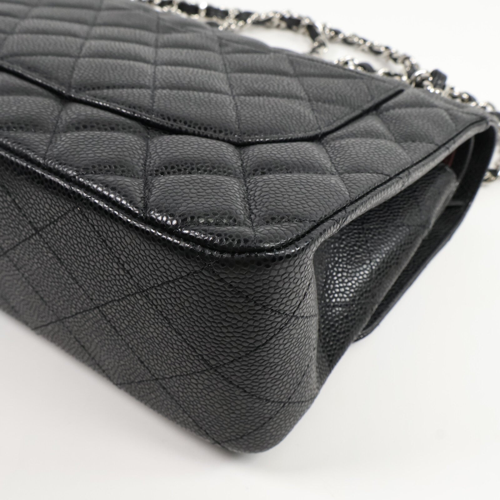 CHANEL 牛皮皮革Large Classic鏈帶肩背袋