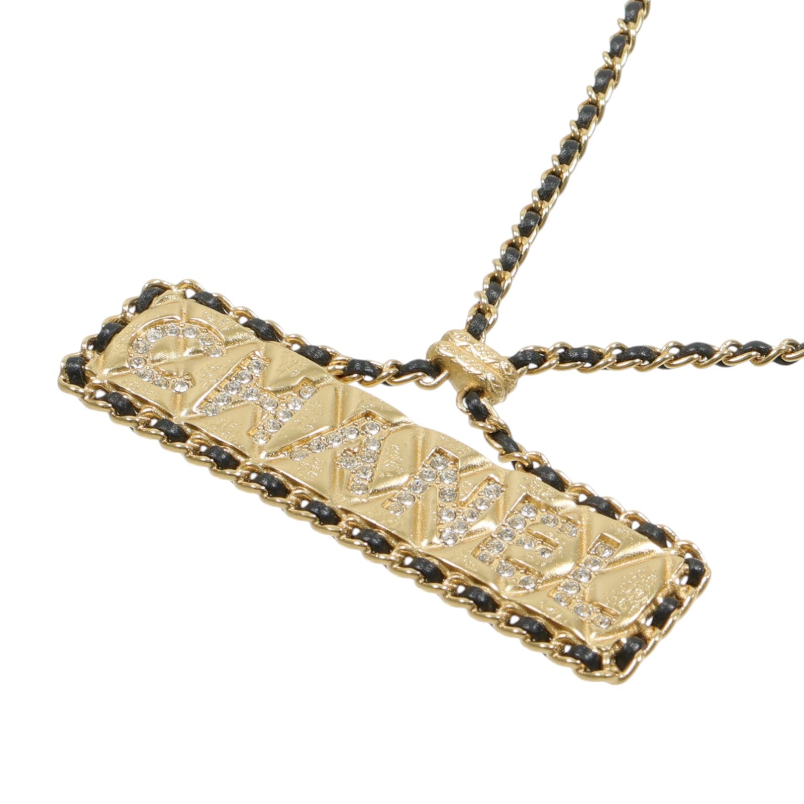 CHANEL 金屬/皮革Necklace項鍊