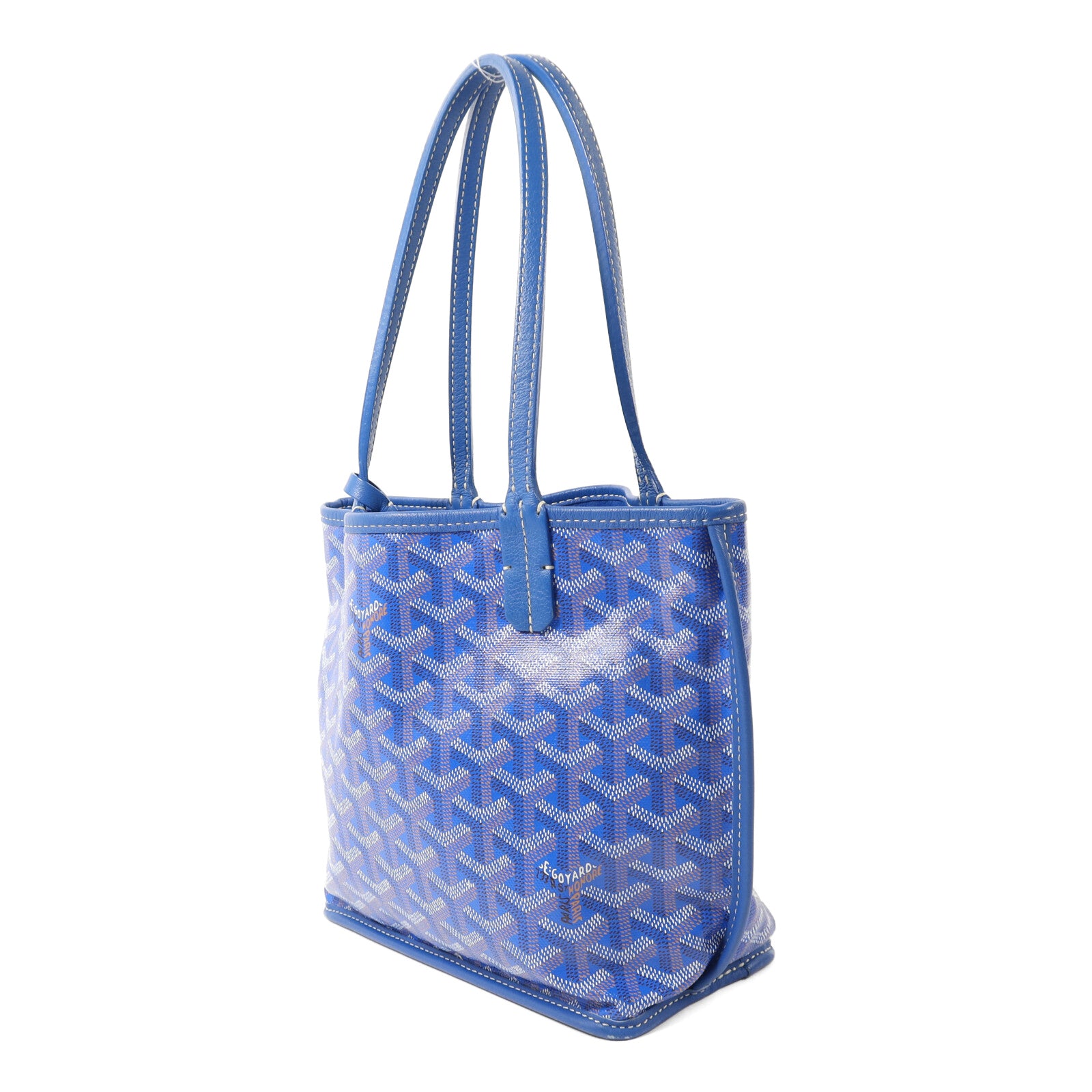 GOYARD 塗層帆布Anjou Mini銀扣手挽袋