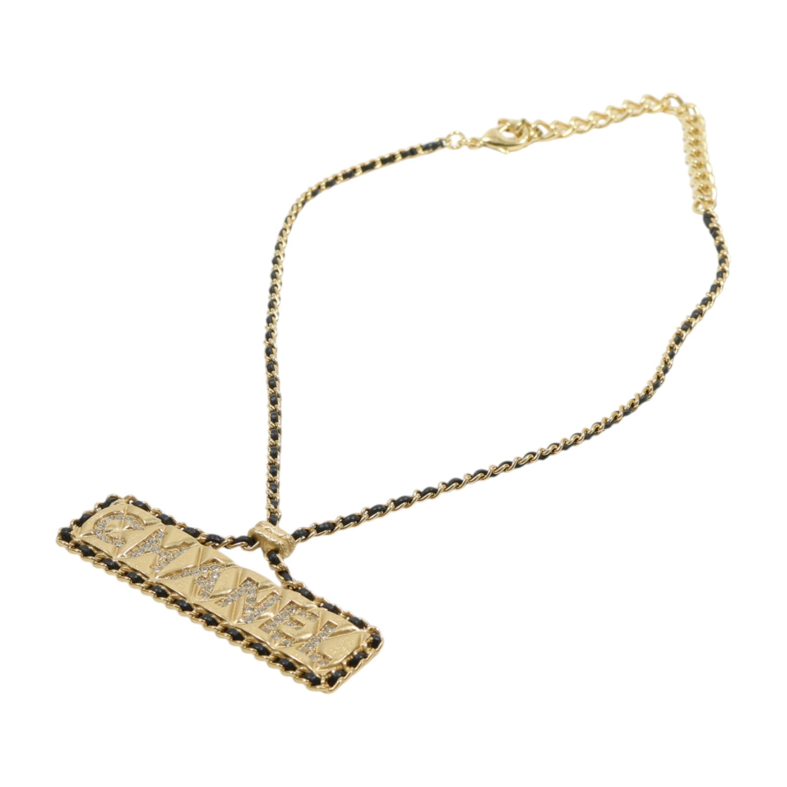 CHANEL 金屬/皮革Necklace項鍊