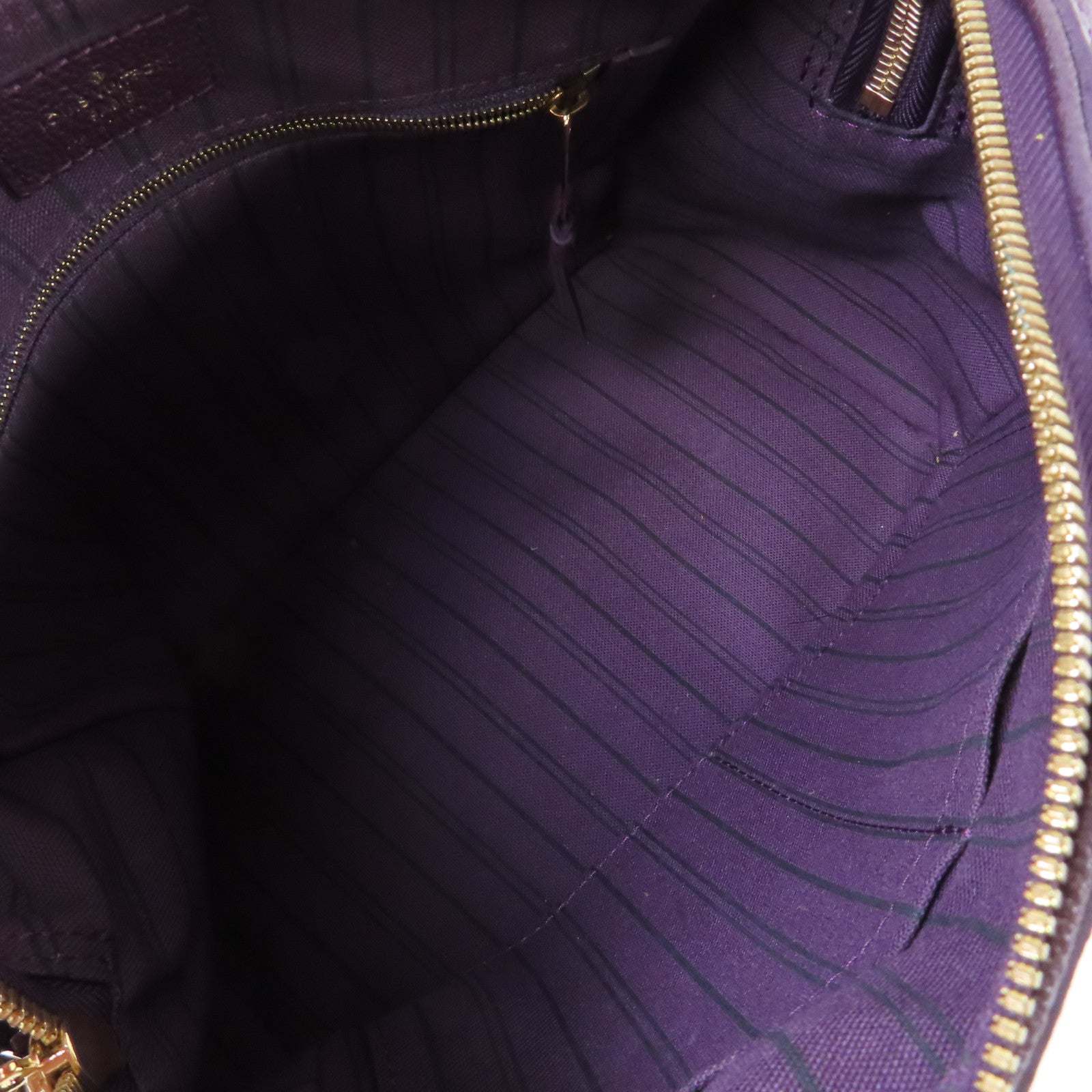 LOUIS VUITTON Monogram Empreinte Speedy Bandouliere 25 2Way Shoulder Bag金扣手挽肩背兩用袋紫色