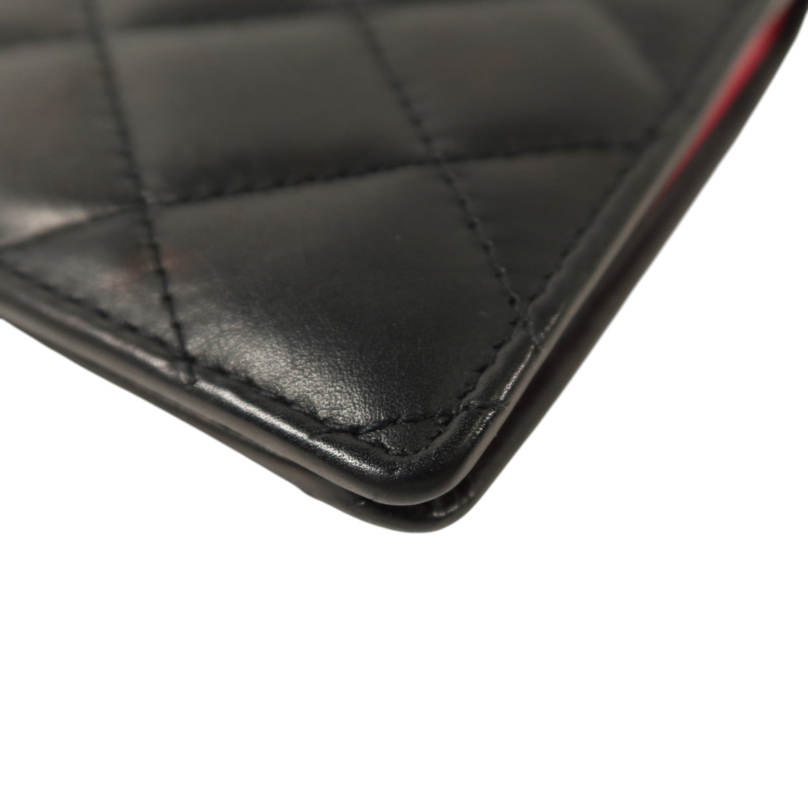 CHANEL 牛皮皮革Cambon Long Wallet銀扣長錢包