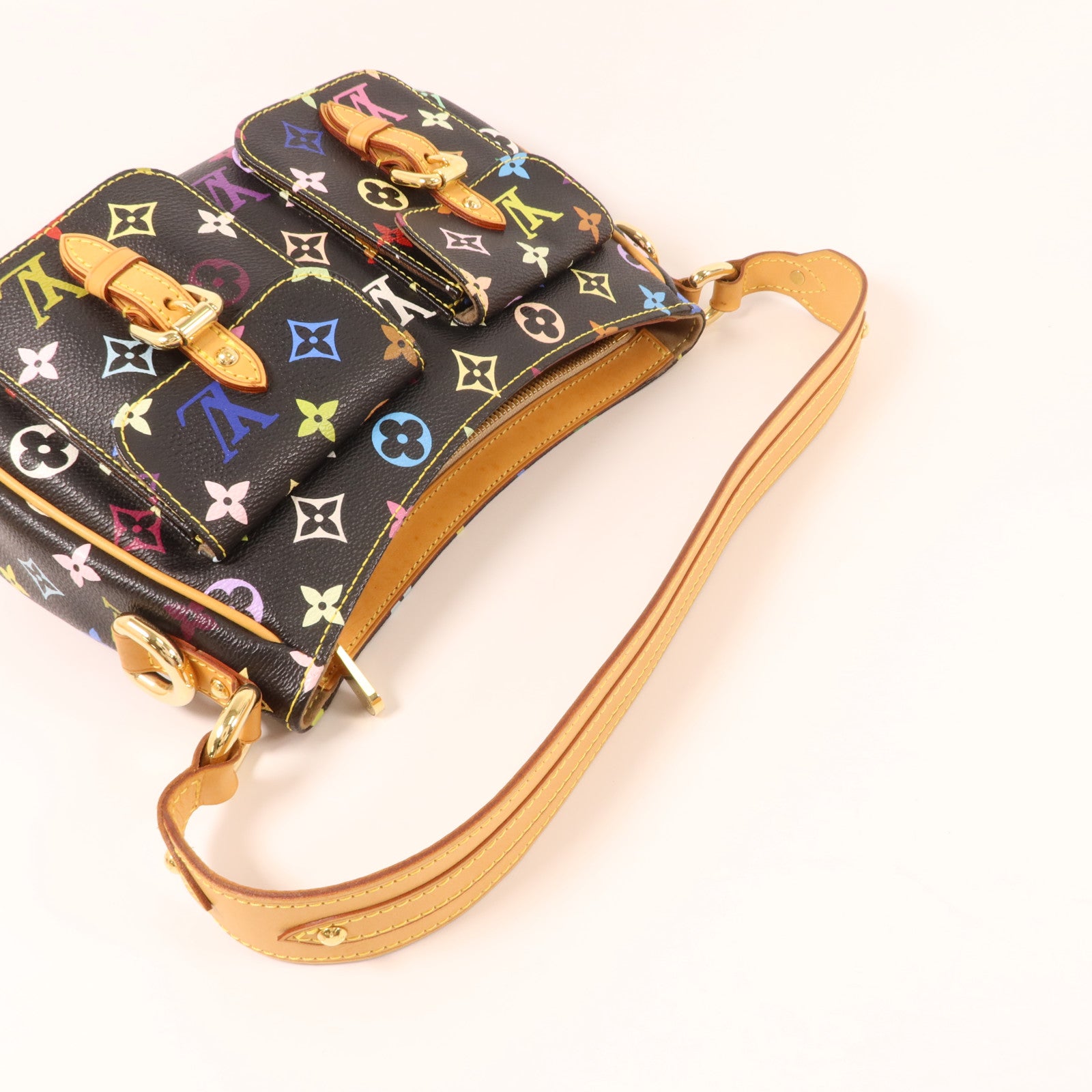 LOUIS VUITTON Monogram Multicolore Lodge PM金扣肩背袋