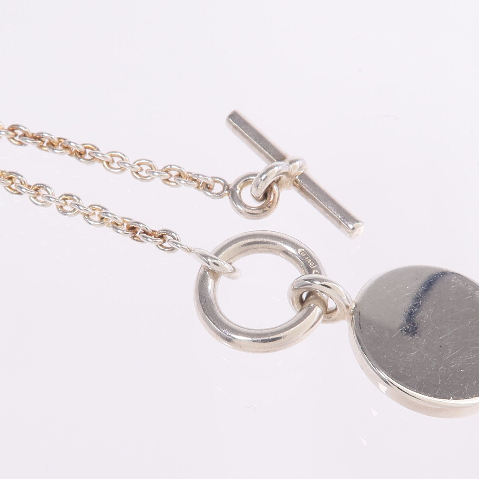HERMES 925純銀Amulettes Hermès Ex-Libris Pendant項鍊