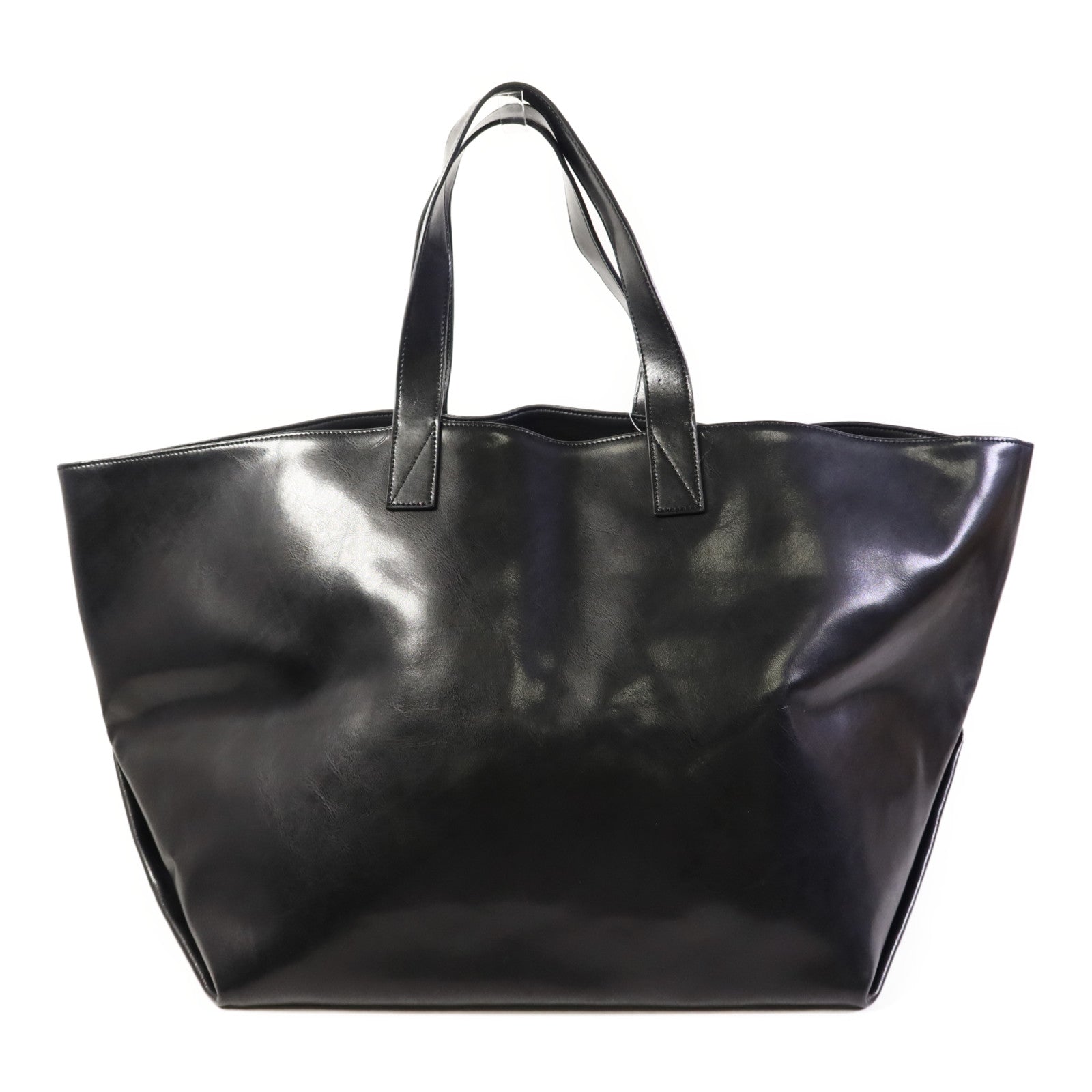 CELINE 牛皮皮革Tote Bag銀扣手挽袋