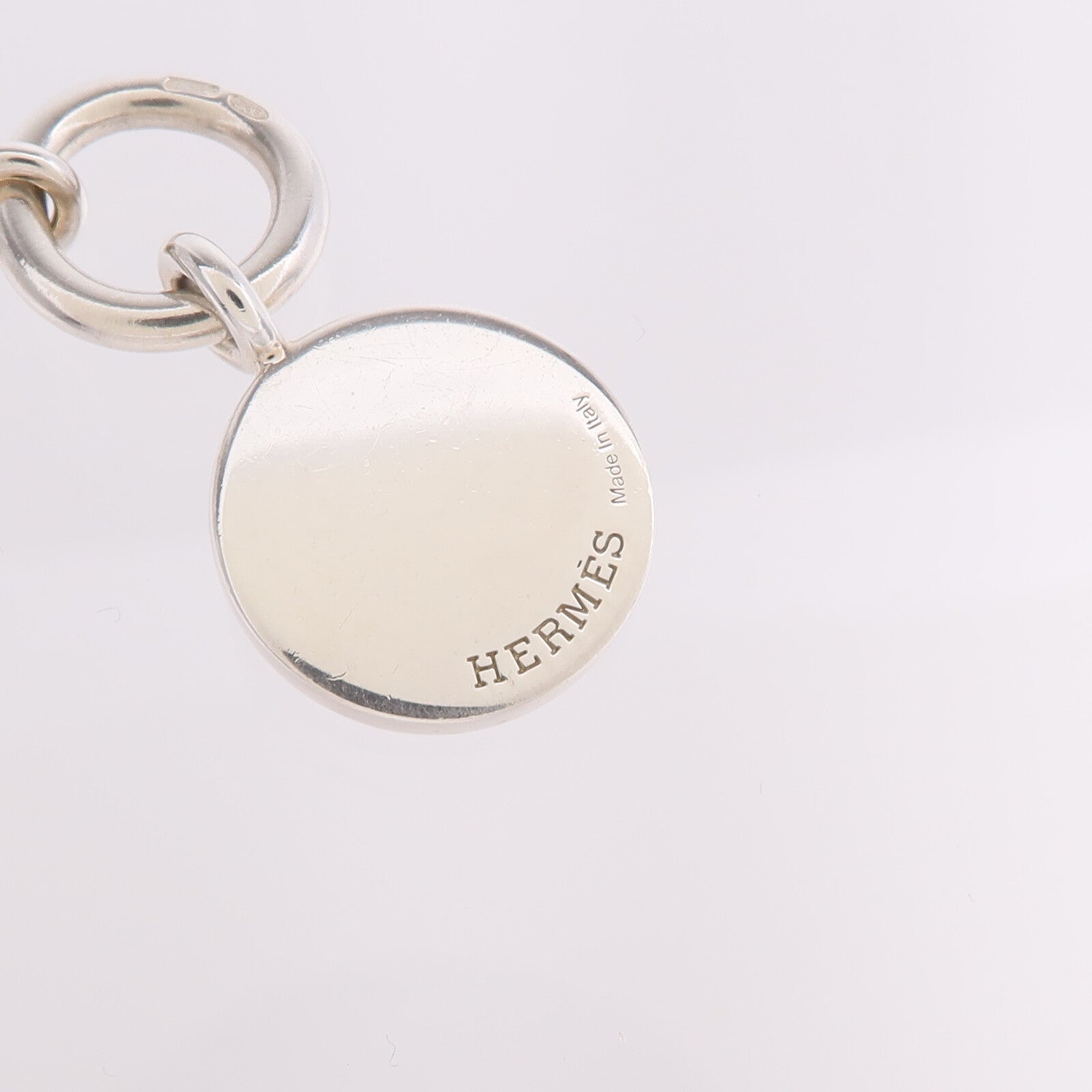 HERMES 925純銀Amulettes Hermès Ex-Libris Pendant項鍊