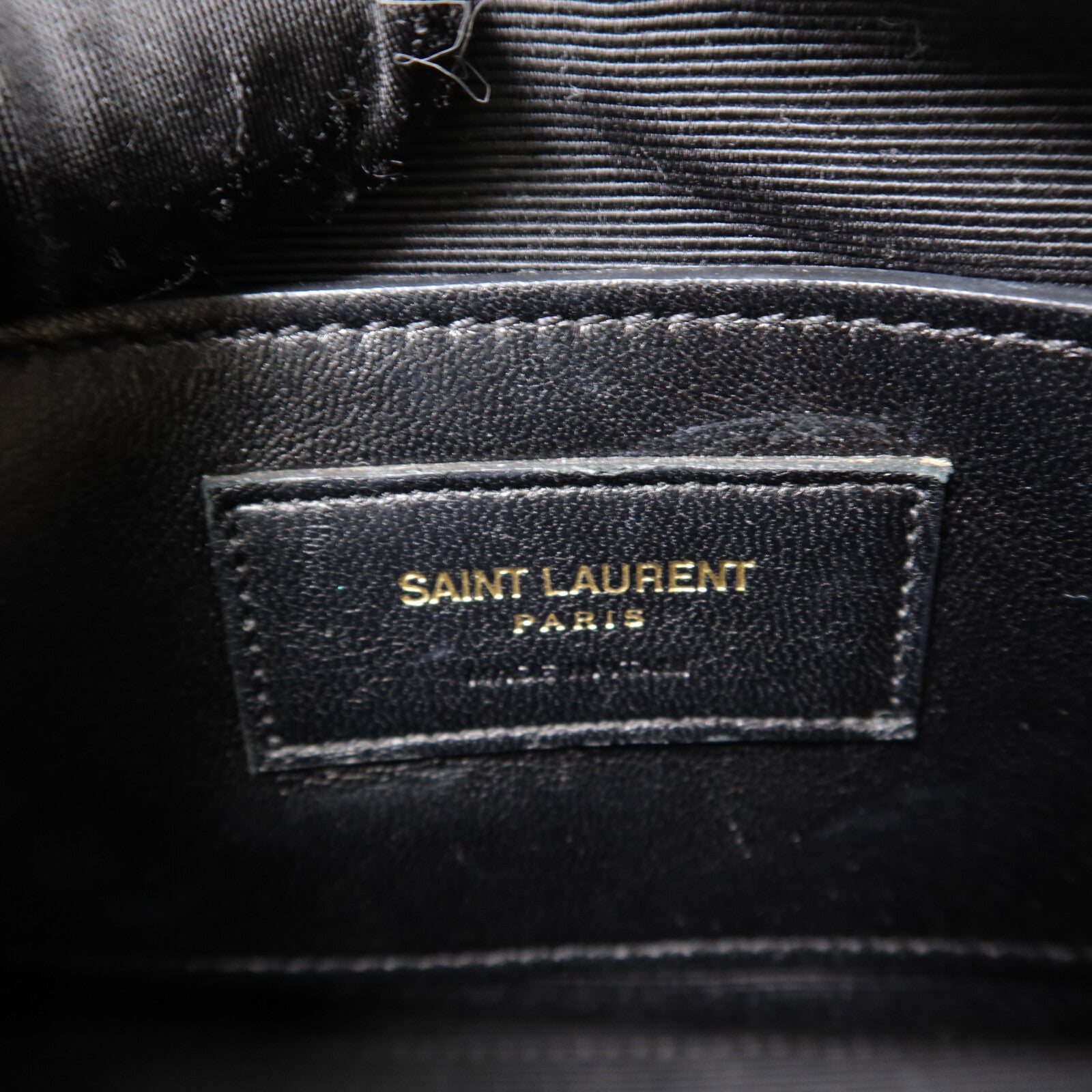 YVES SAINT LAURENT 牛皮皮革Classic Duffle Mini 18鏈帶手挽肩背兩用袋