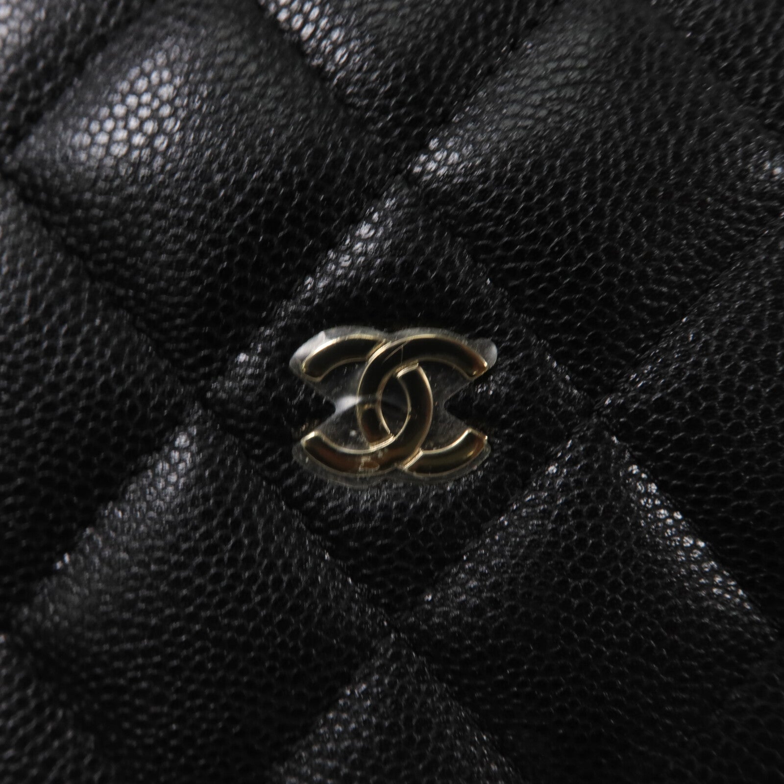 CHANEL 牛皮皮革Mini Hobo鏈帶手挽肩背兩用袋