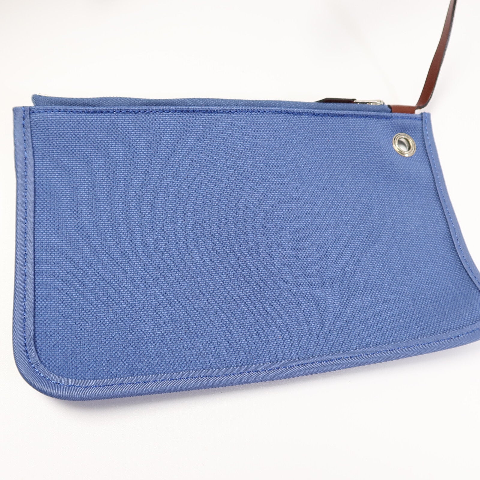 HERMES 帆布Herbag PM手挽肩背兩用袋Bleu Agate/Rouge H