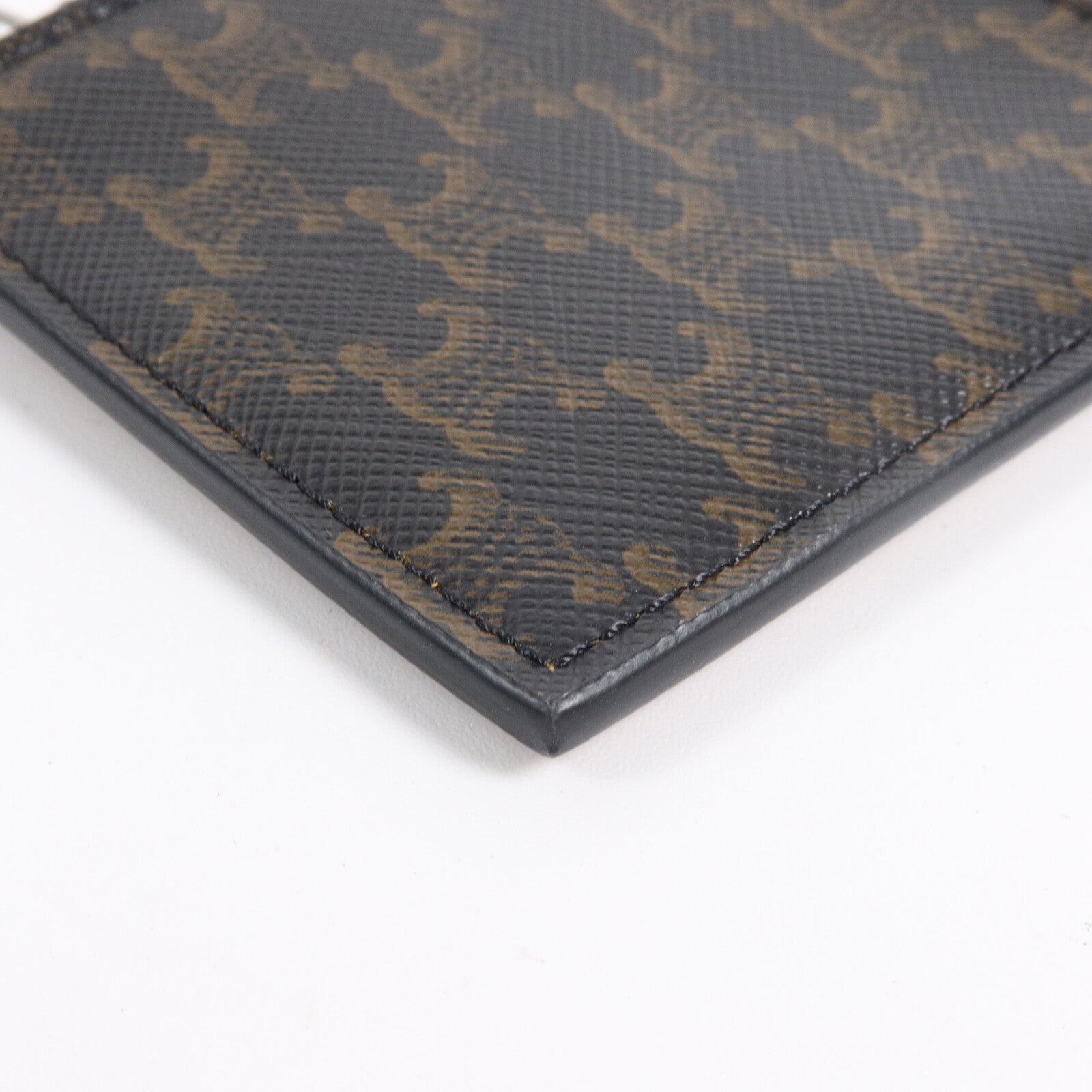 CELINE Triomphe Canvas/皮革Zipped Card Case卡片套