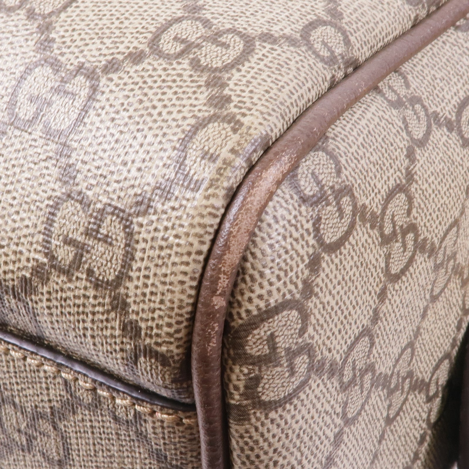 GUCCI 塗層帆布GG Ophidia Medium Top Handle金扣手挽肩背兩用袋