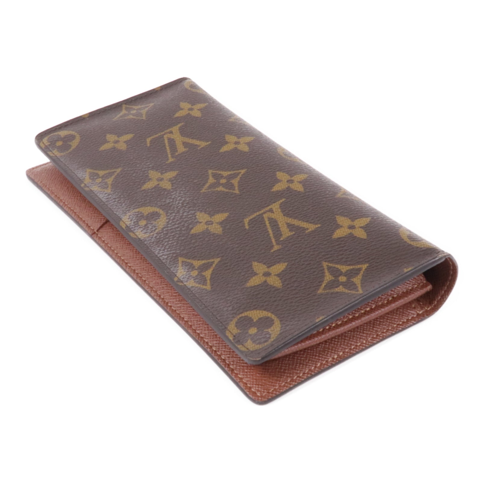 LOUIS VUITTON Monogram Brazza Wallet金扣長錢包