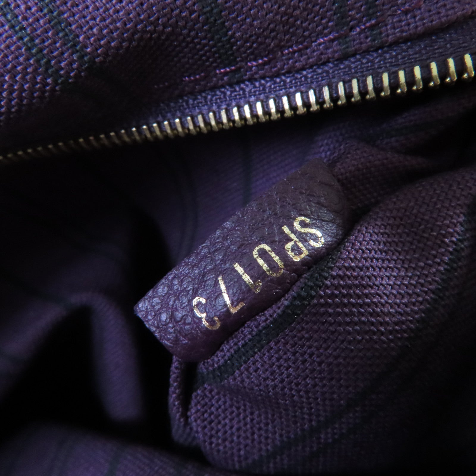 LOUIS VUITTON Monogram Empreinte Speedy Bandouliere 25 2Way Shoulder Bag金扣手挽肩背兩用袋紫色