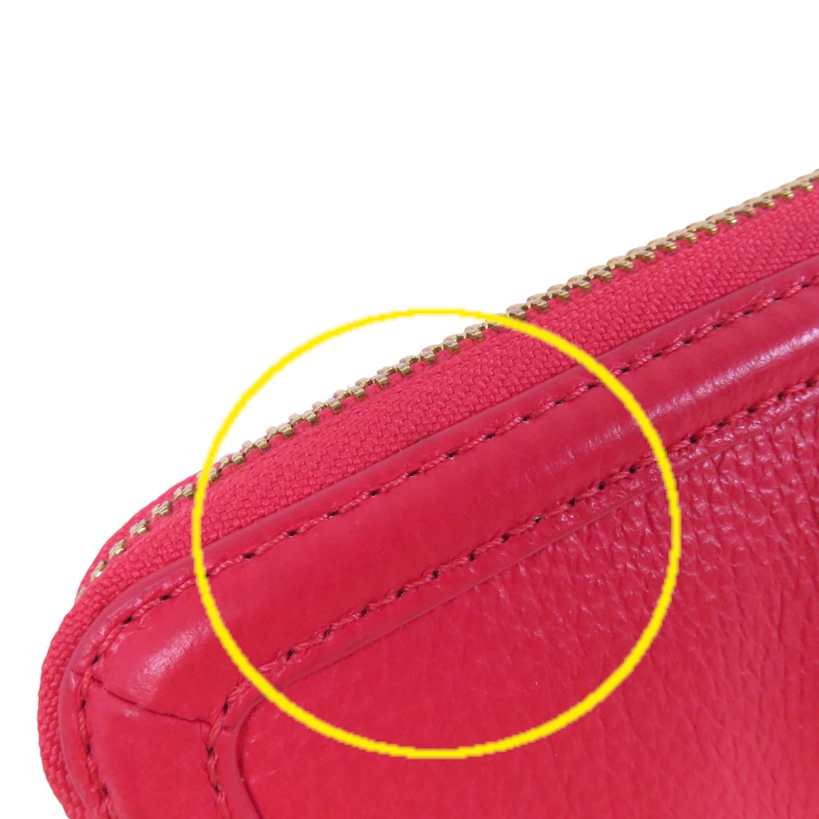 Tory Burch 牛皮皮革Round Long Wallet金扣拉鏈長錢包