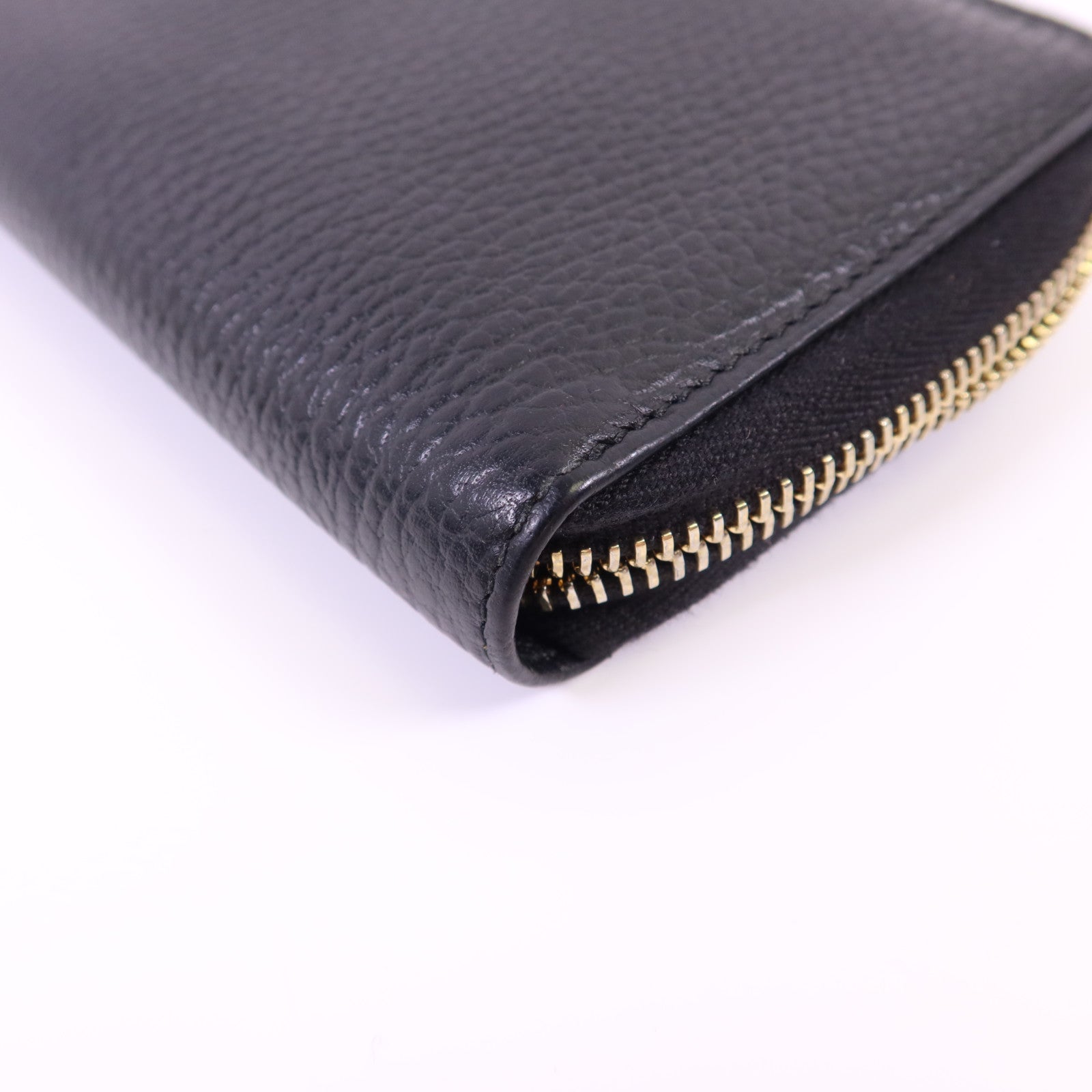 GUCCI 牛皮皮革Round Wallet金扣錢包