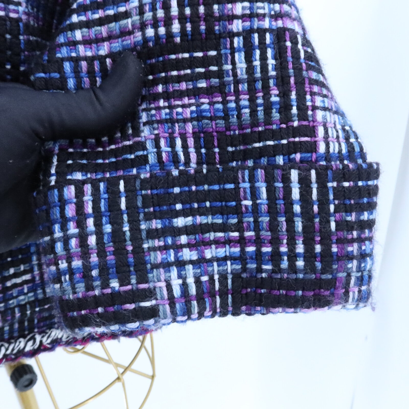 CHANEL Wool/Polyamide Tweed Collarless Jacket外套