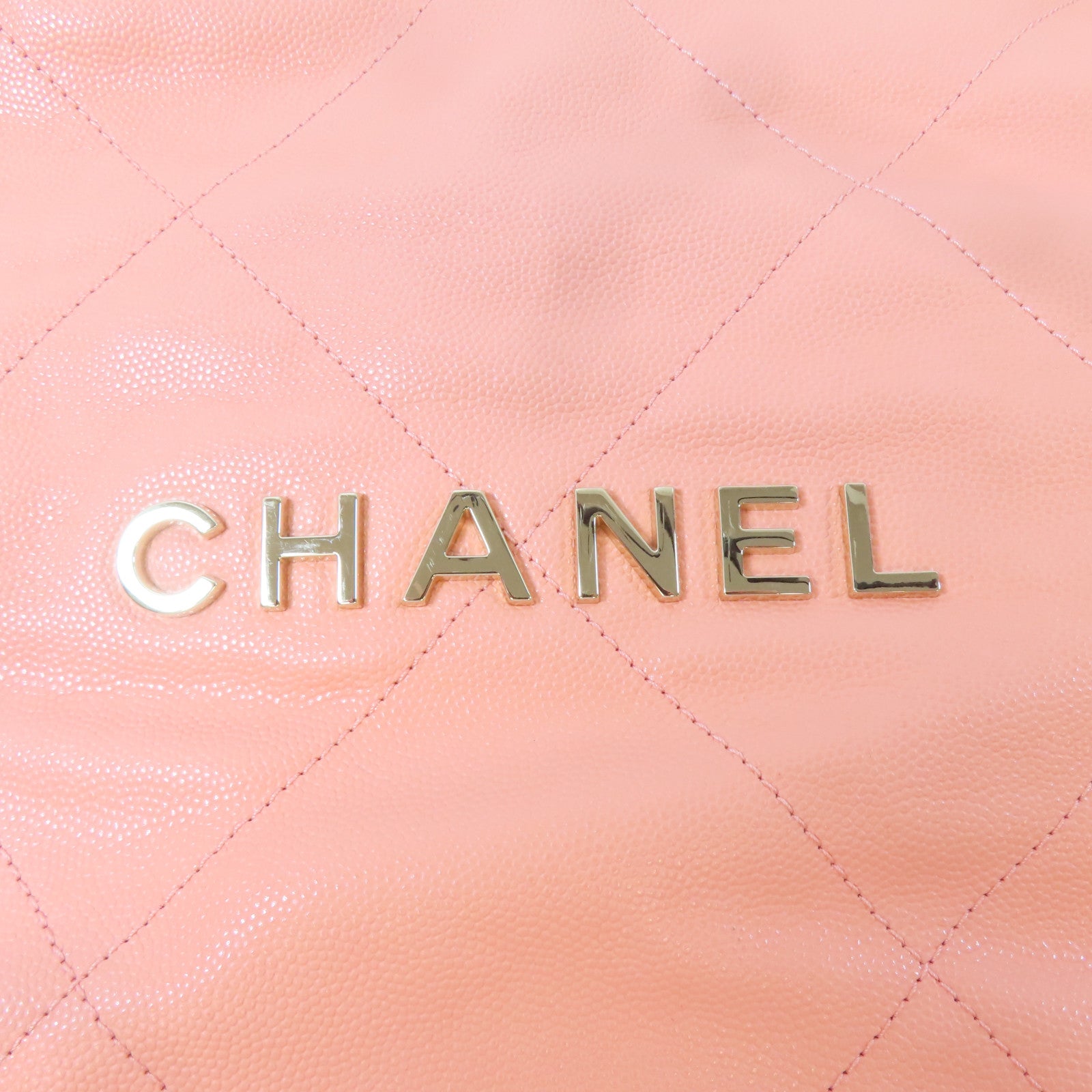 CHANEL 【激減優惠】菱格牛皮皮革Chain Shoulder金扣鏈帶肩背袋粉紅色