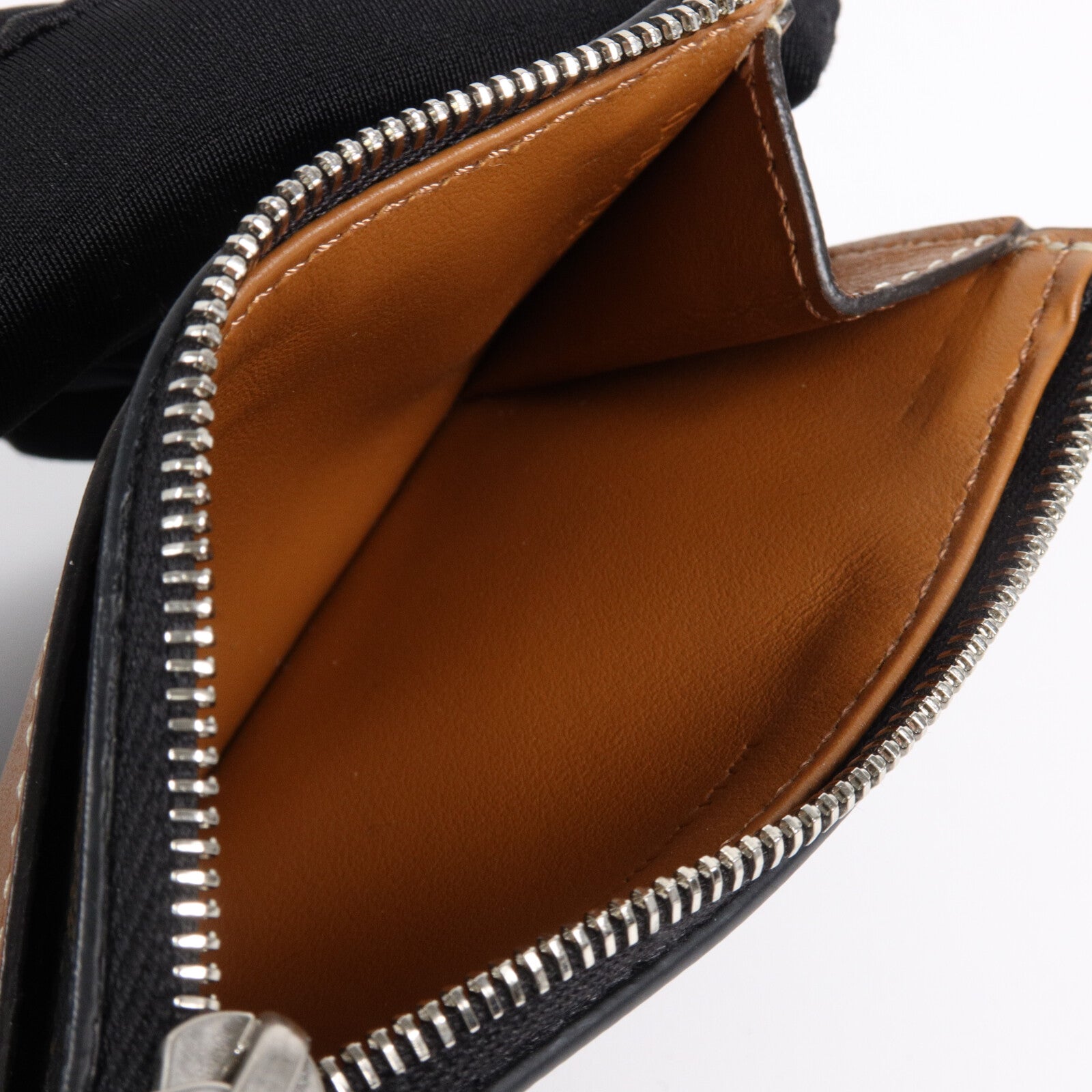 CELINE Triomphe Canvas/皮革Zipped Card Case卡片套