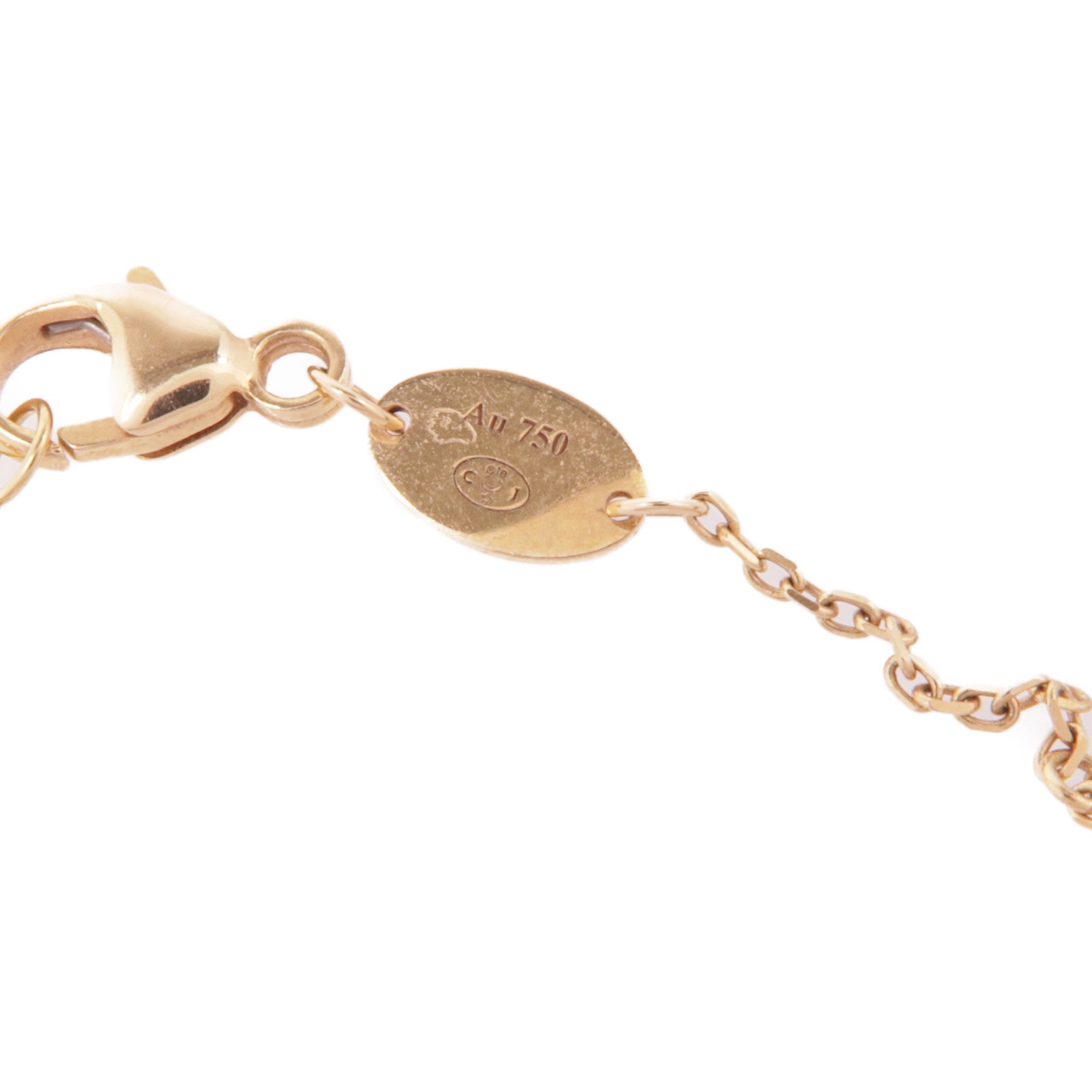 Chaumet 【激減優惠】18K玫瑰金Jeux De Liens Bracelet綠松石/鑽石手鏈