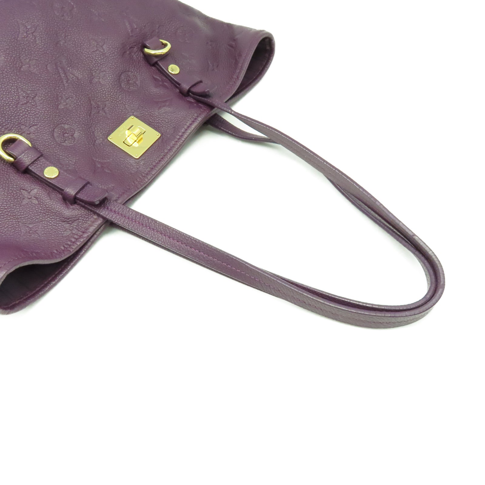 LOUIS VUITTON 【激減優惠】Monogram Empreinte Citadine PM Shoulder Bag金扣肩背袋紫色
