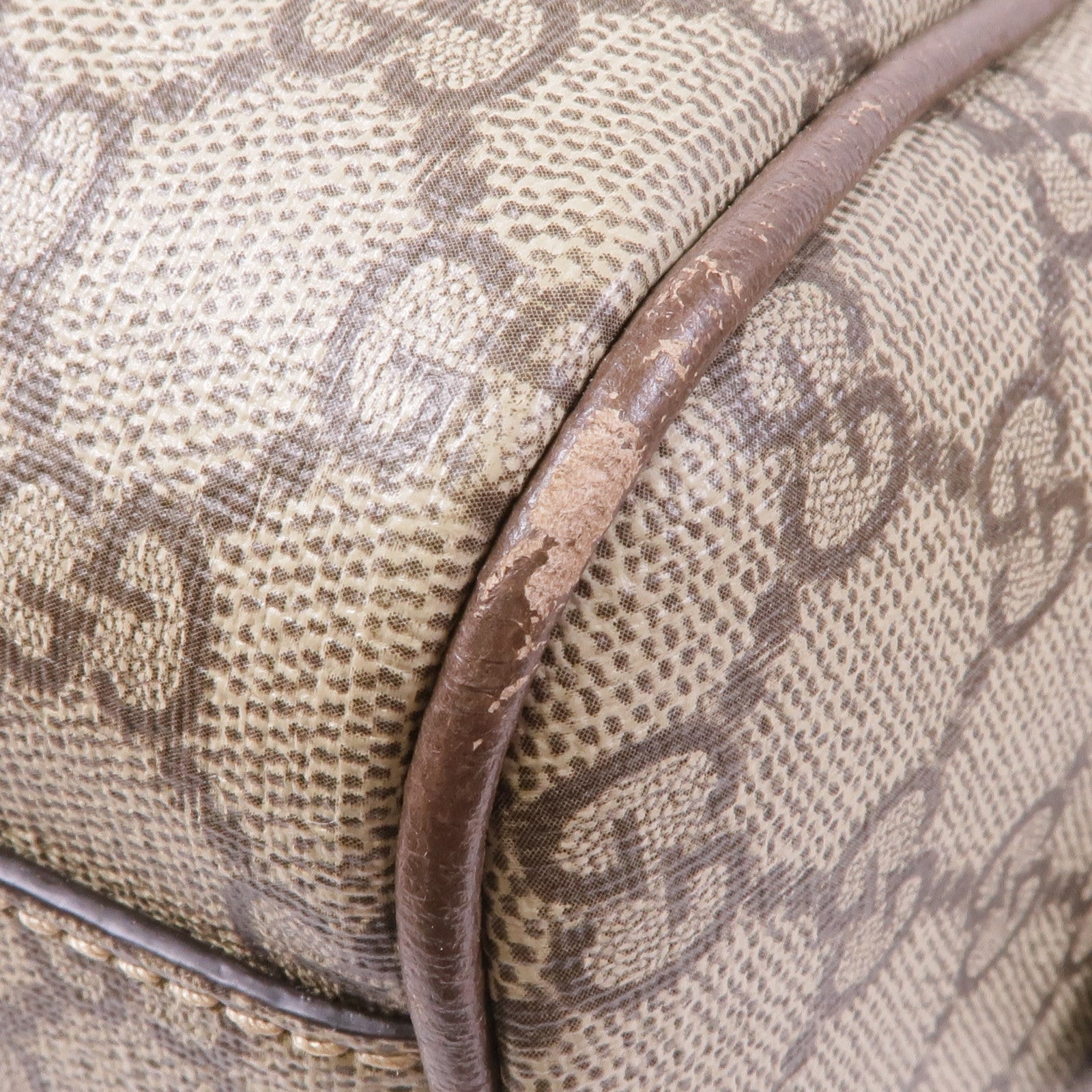 GUCCI 塗層帆布GG Ophidia Medium Top Handle金扣手挽肩背兩用袋
