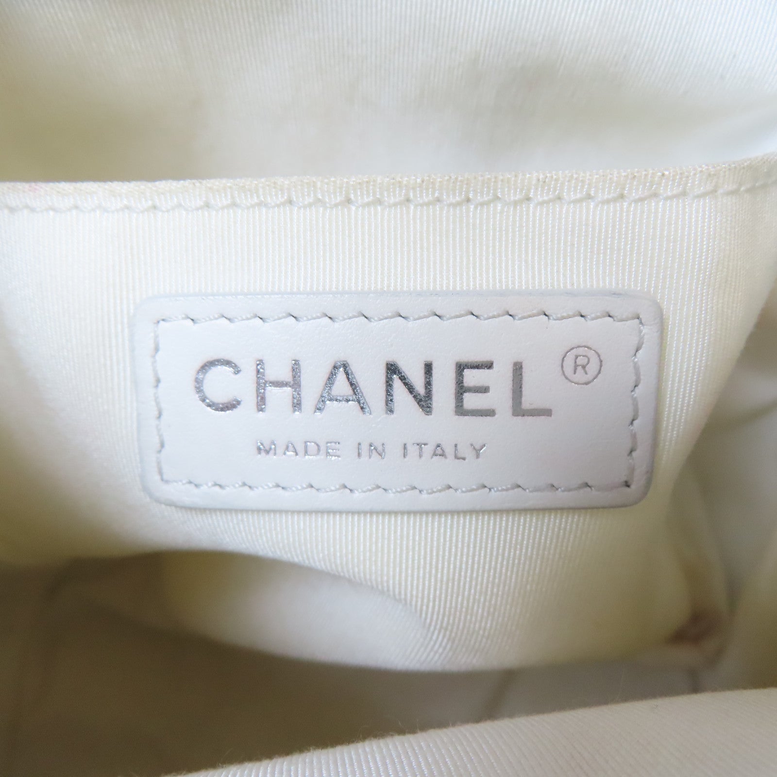 CHANEL 【激減優惠】菱格牛皮皮革Chain Shoulder Bag銀扣鏈帶肩背袋灰色