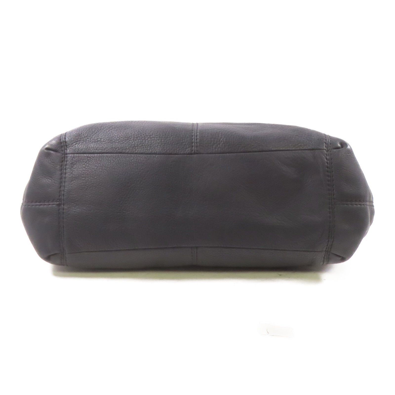 COACH 牛皮皮革Shoulder Bag金扣肩背袋深藍色